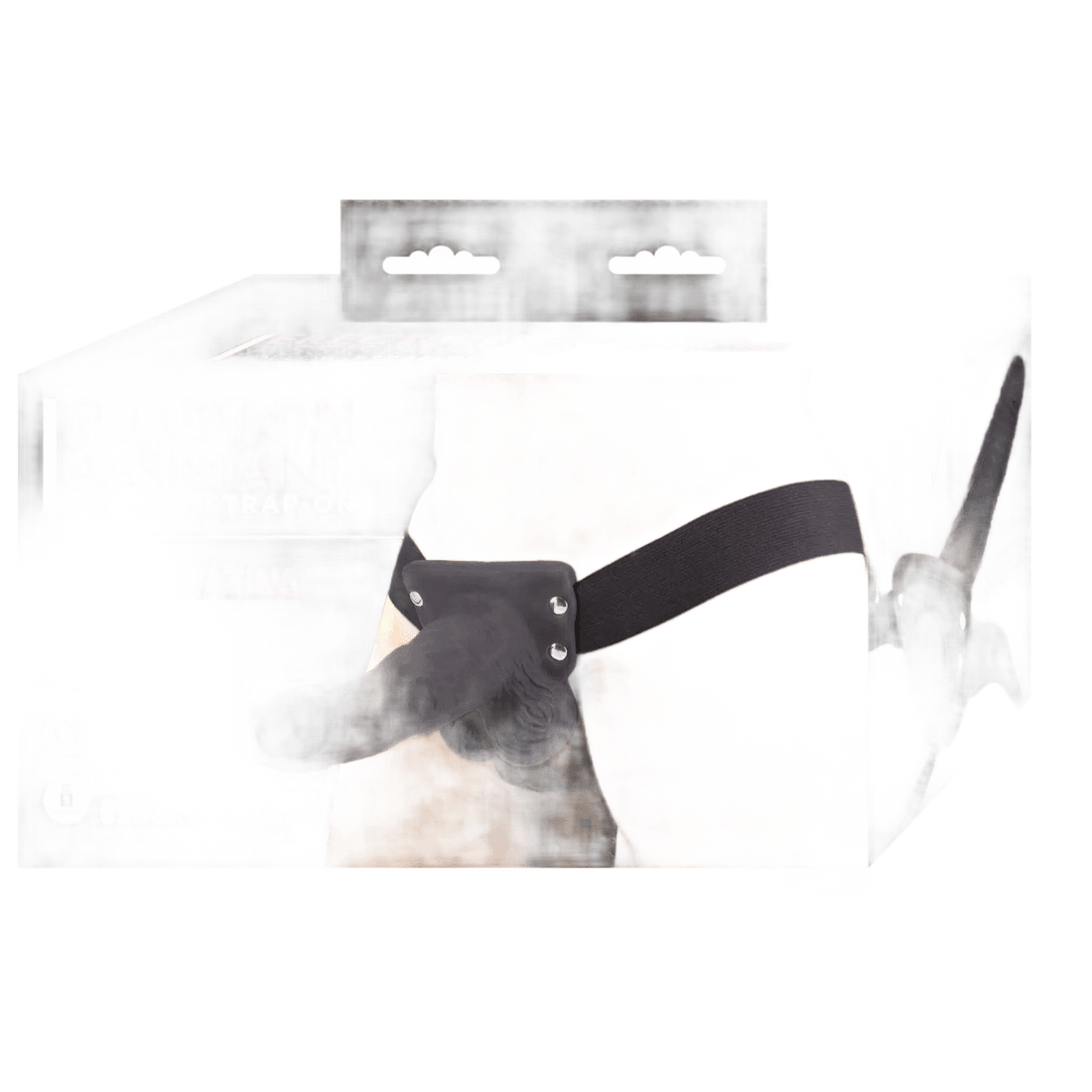 ERECTION ASSISTANT HOLLOW STRAP-ON 6 VIBRATING BLACK " Nasstoys