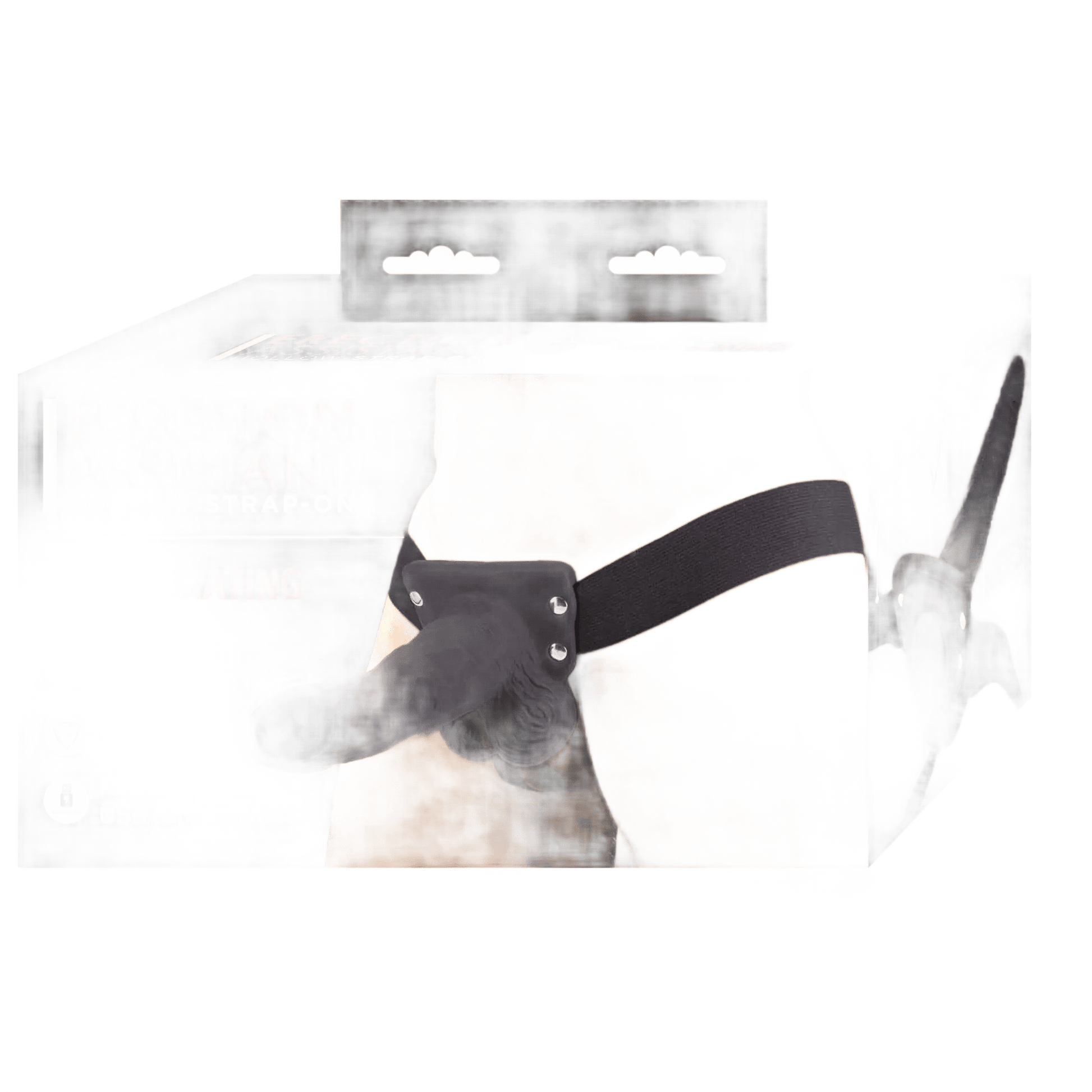 ERECTION ASSISTANT HOLLOW STRAP-ON 6 VIBRATING BLACK " Nasstoys
