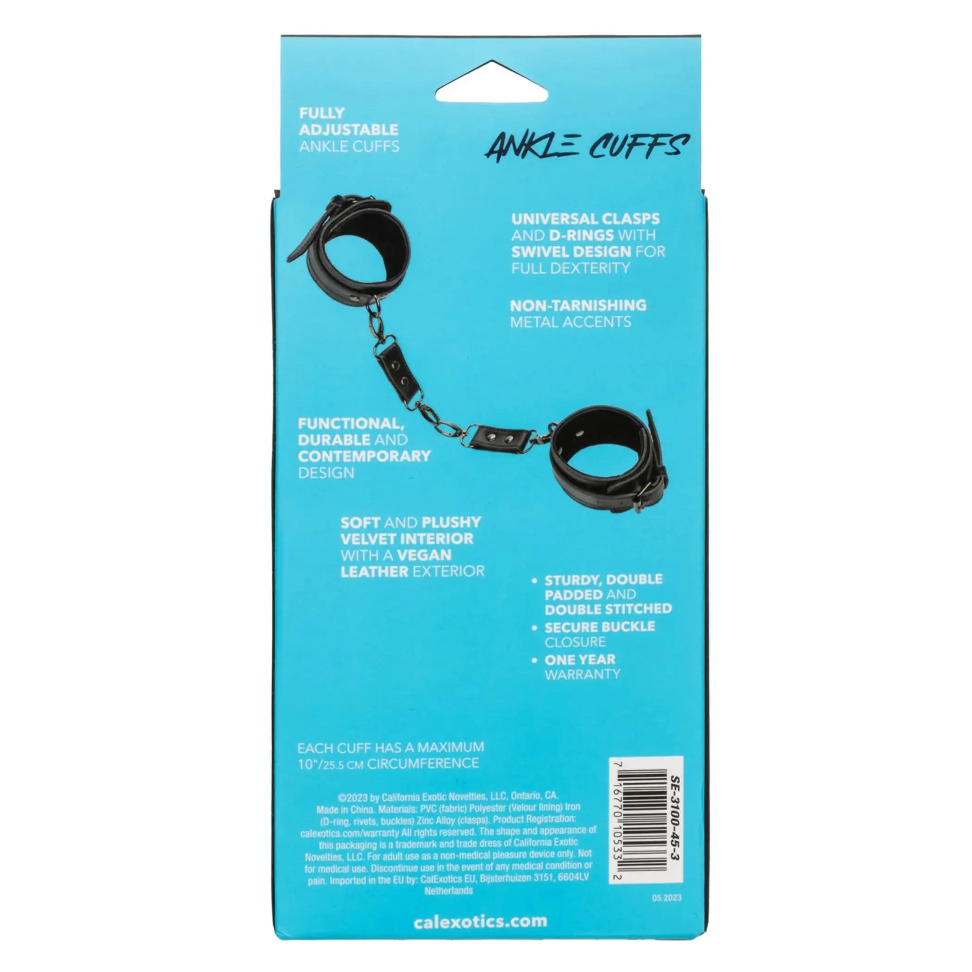 Euphoria Ankle Cuffs California Exotic Novelties