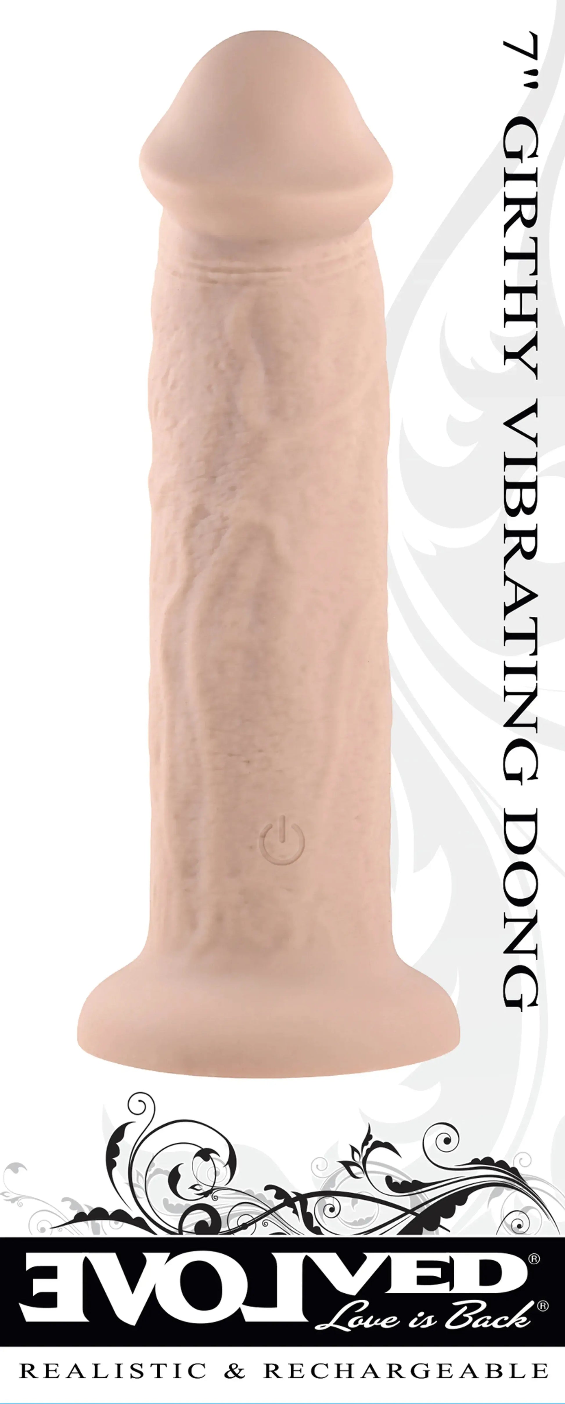 Evolved 7-Inch Girthy Vibrating Dong Light Evolved Novelties