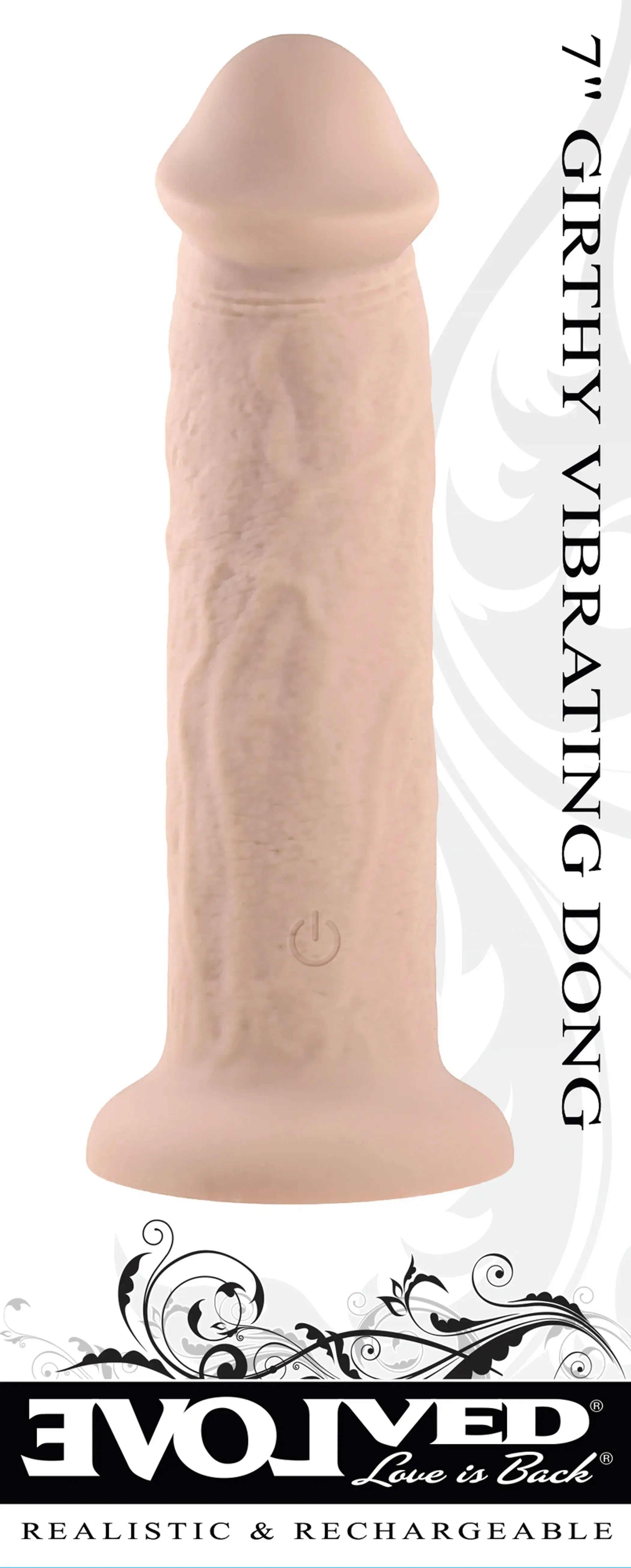 Evolved 7-Inch Girthy Vibrating Dong Light Evolved Novelties