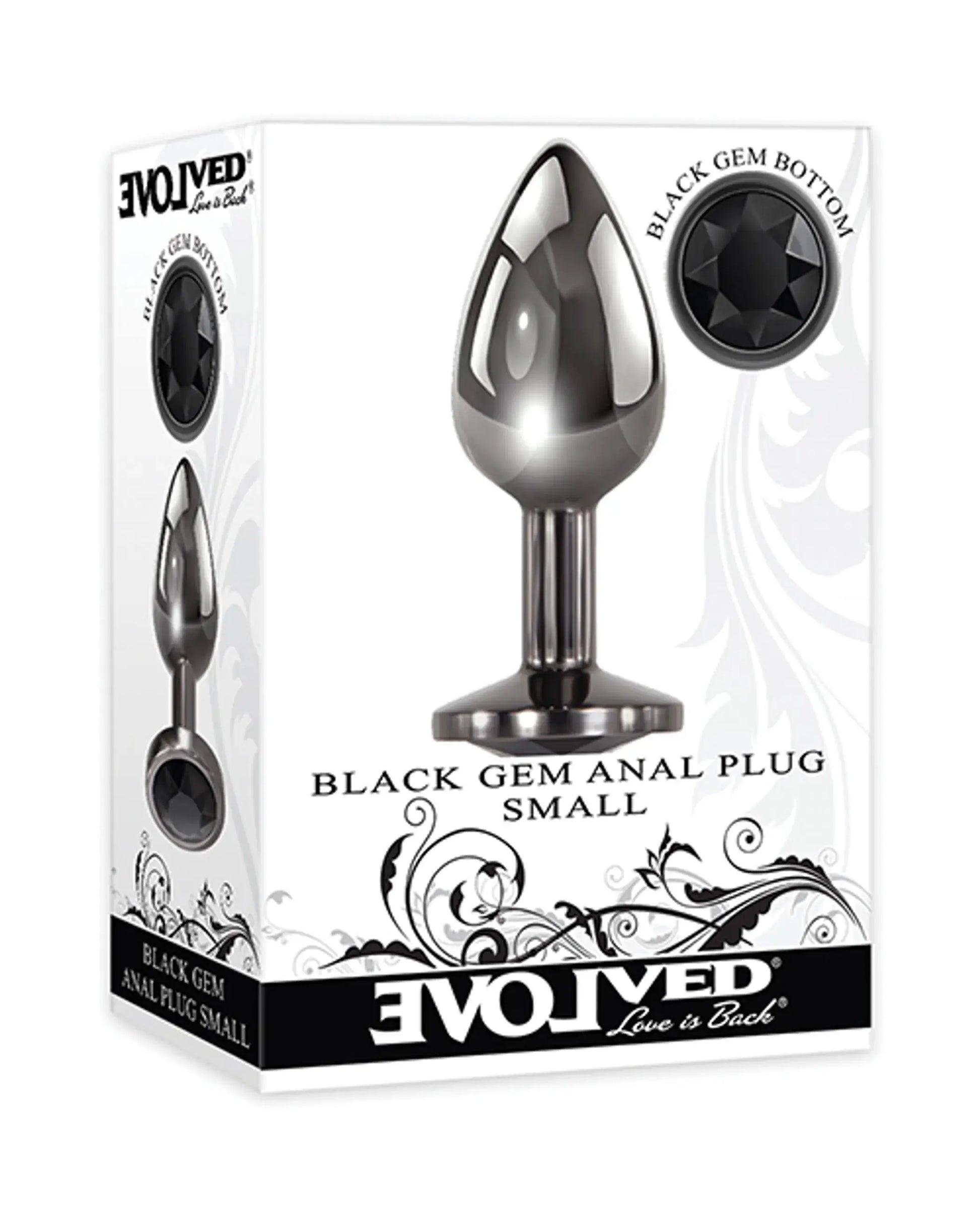 Evolved Gem Small Black Anal Plug Evolved Novelties