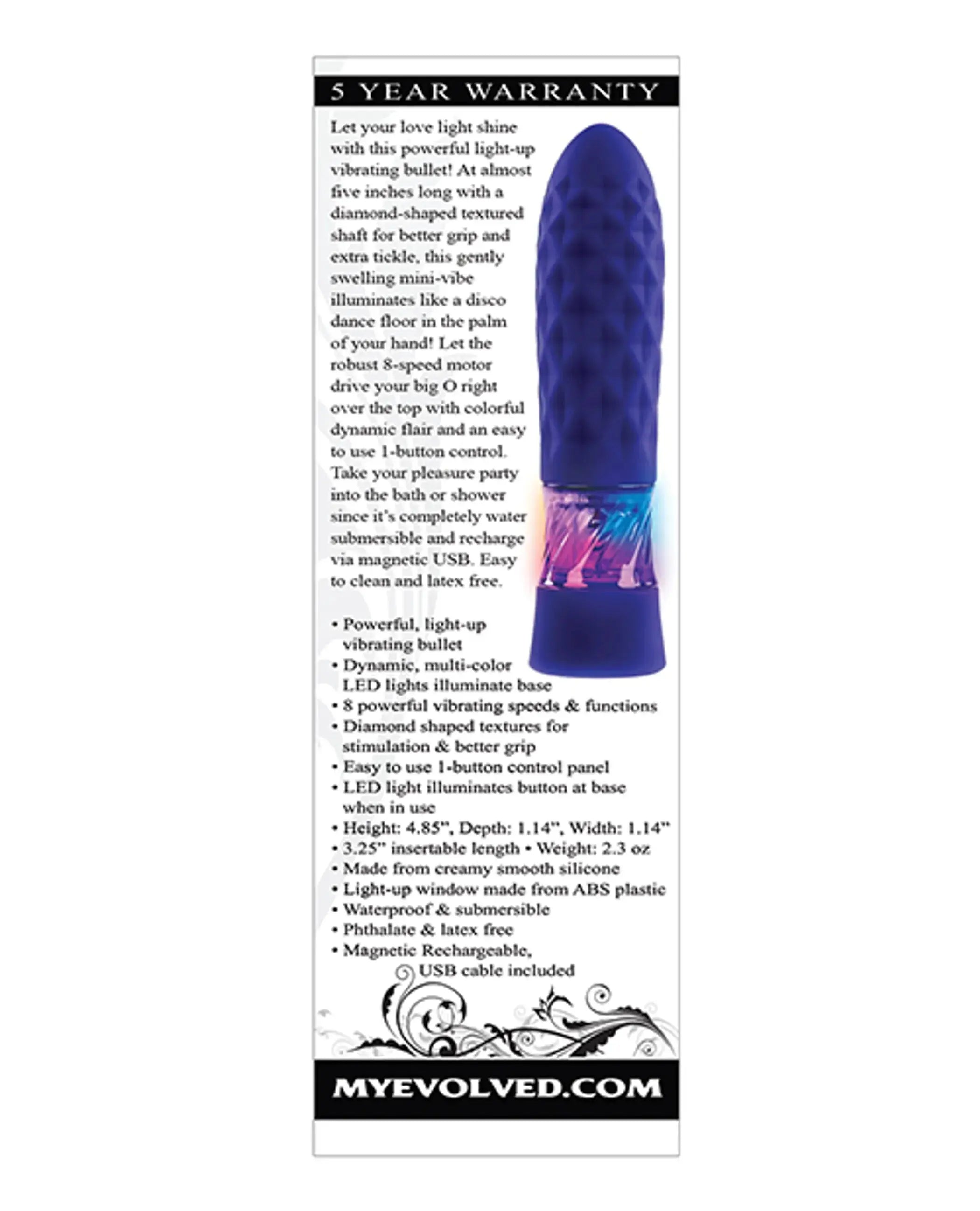 Evolved Raver Bullet Vibrator Evolved Novelties
