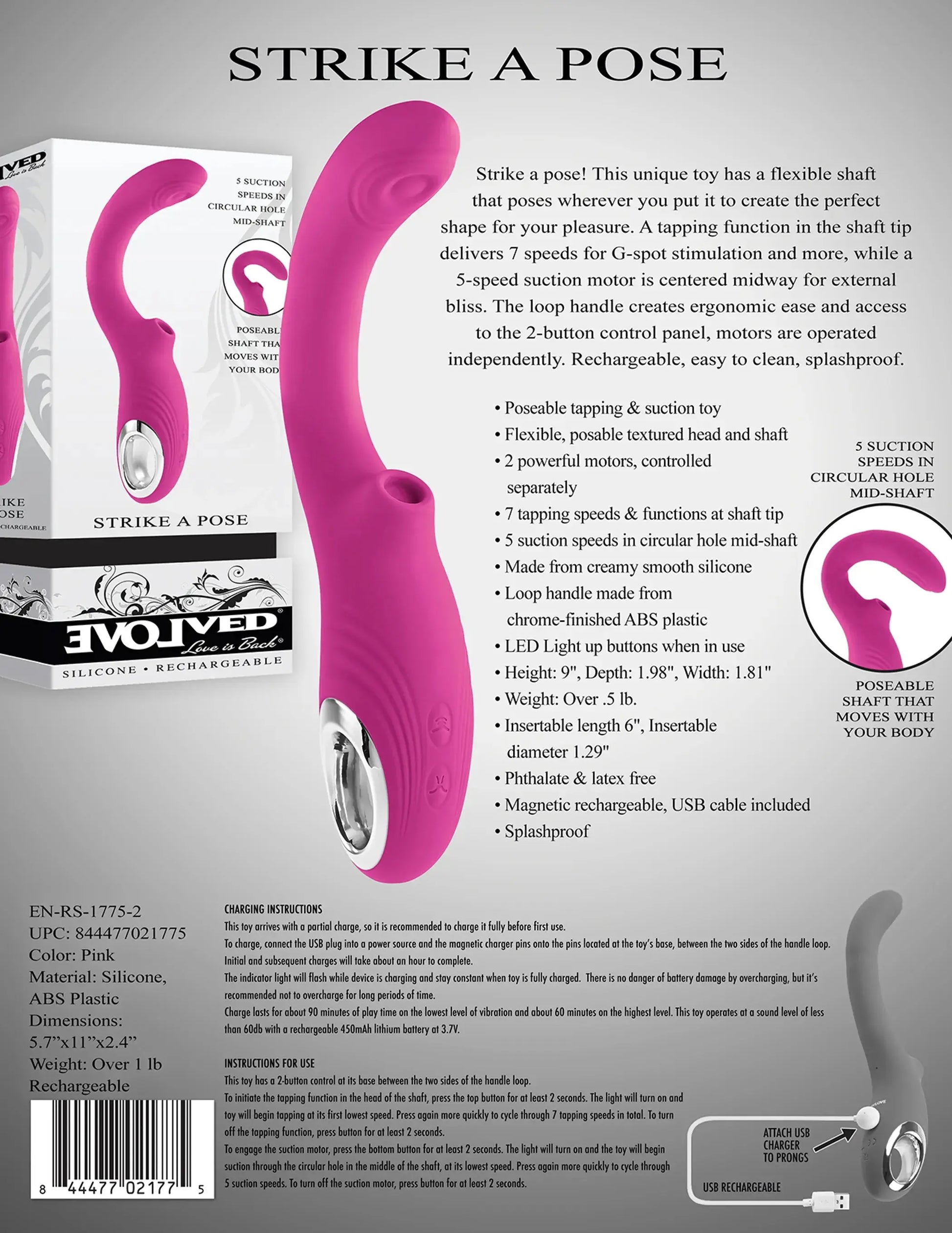 Evolved Strike a Pose Vibrator Evolved Novelties