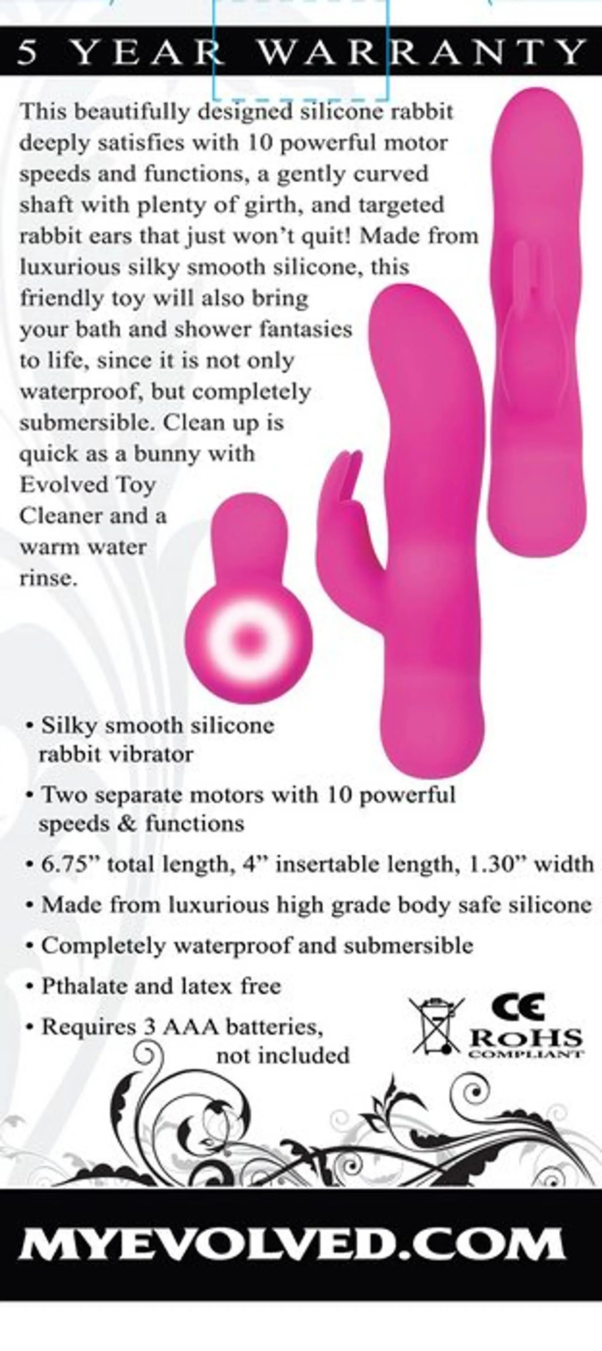 Evolved Sugar Bunny Vibrator Evolved Novelties