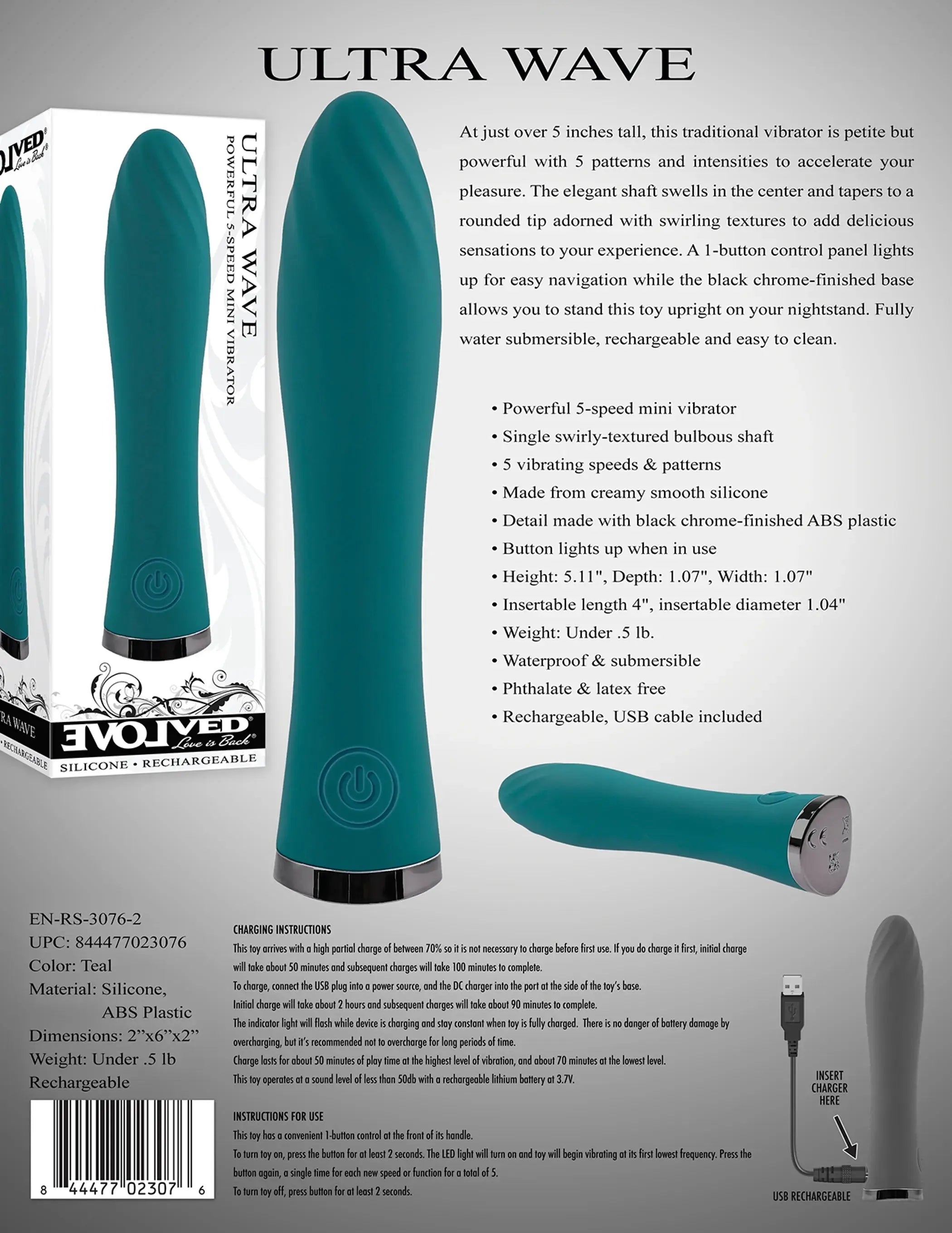 Evolved Ultra Wave Vibrator Evolved Novelties
