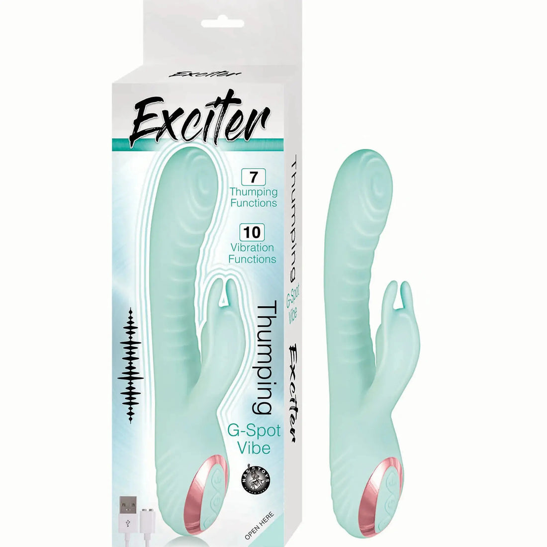 Exciter Thumping G-Spot Vibe Aqua Nasstoys