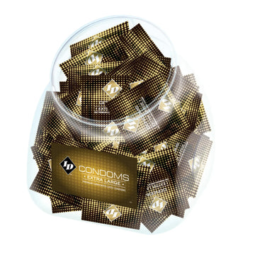 Extra Large Condoms Jar 144PCS ID Lube