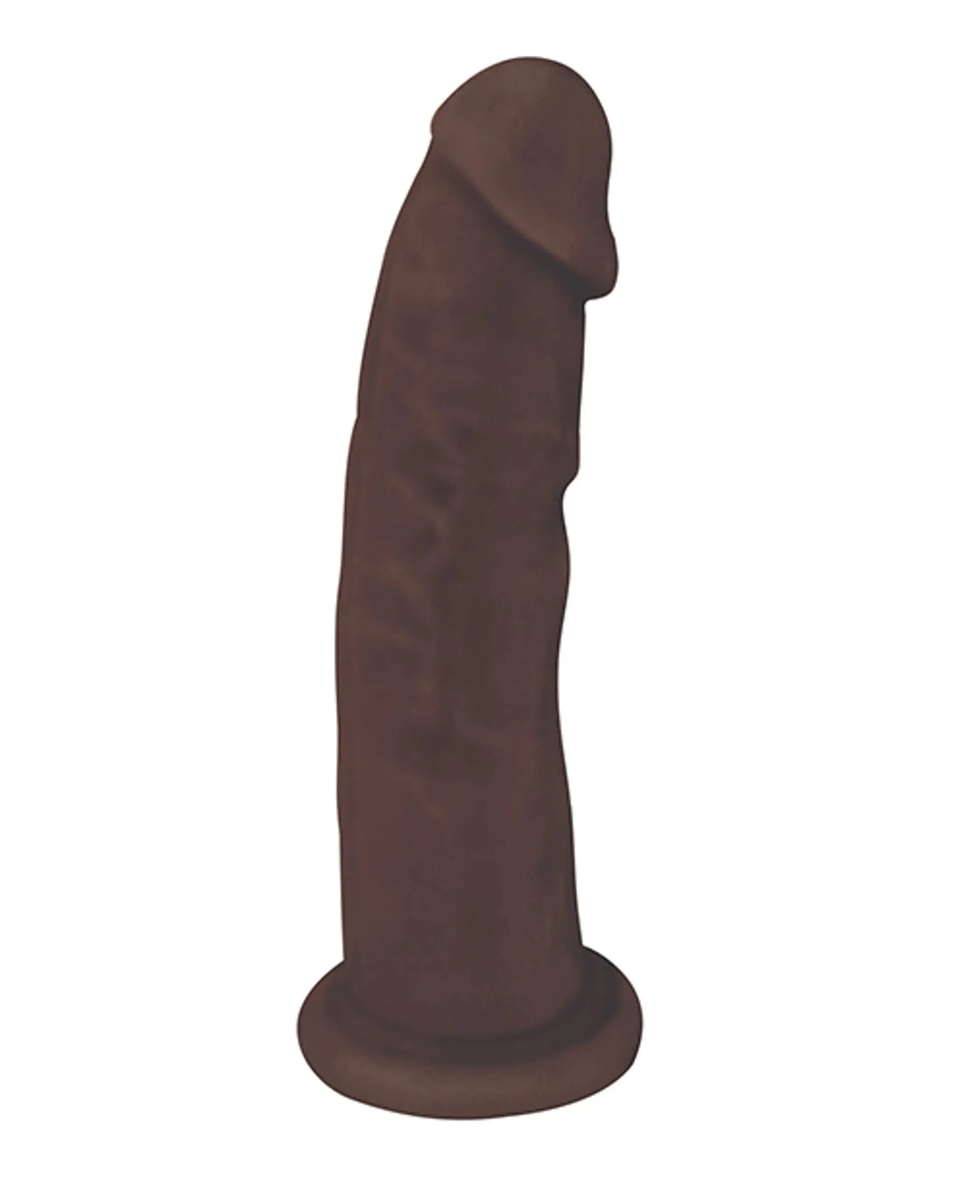 FLESHSTIXXX 6IN SILICONE DILDO NO BALLS CHOCOLATE CURVE NOVELTIES