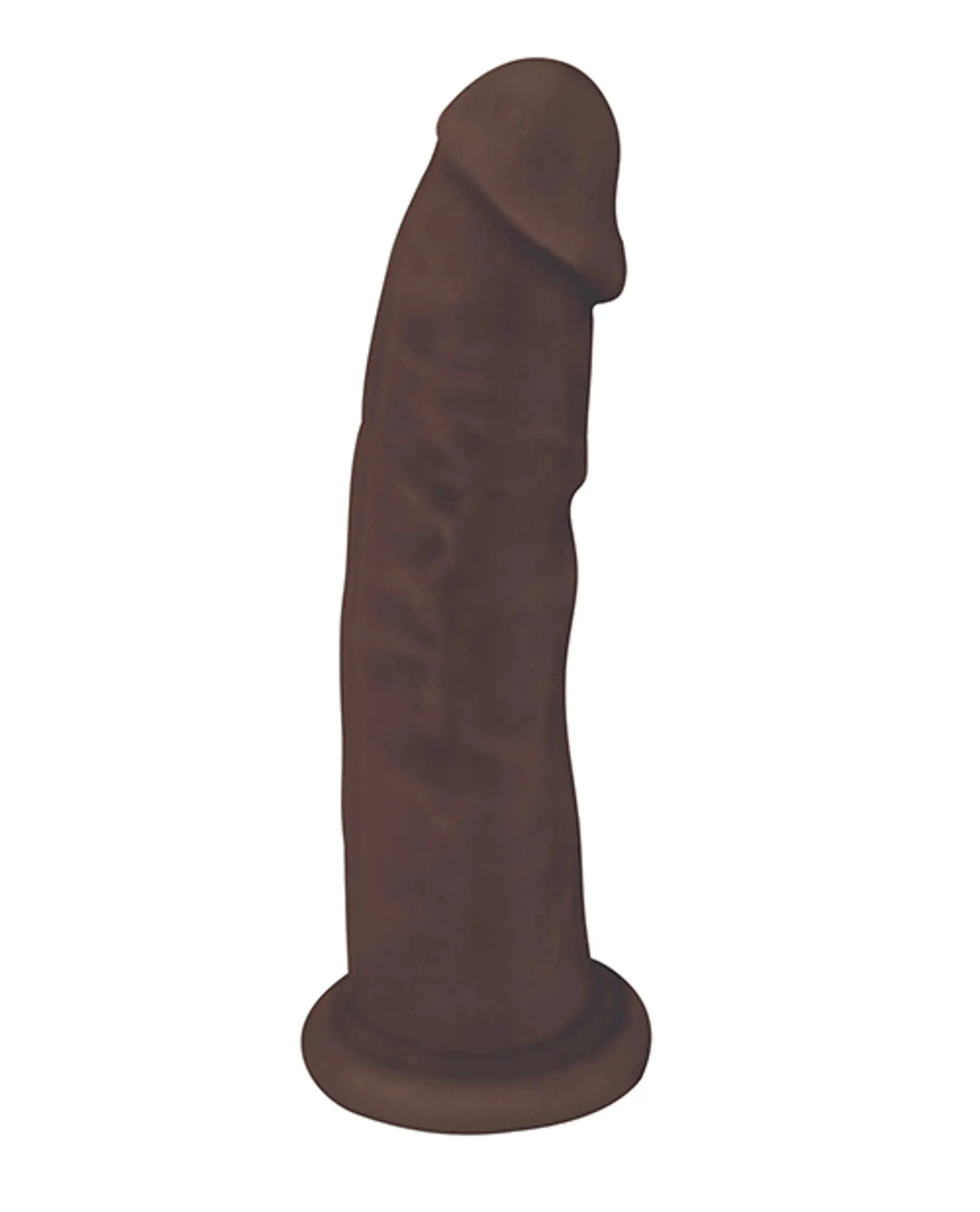 FLESHSTIXXX 6IN SILICONE DILDO NO BALLS CHOCOLATE CURVE NOVELTIES