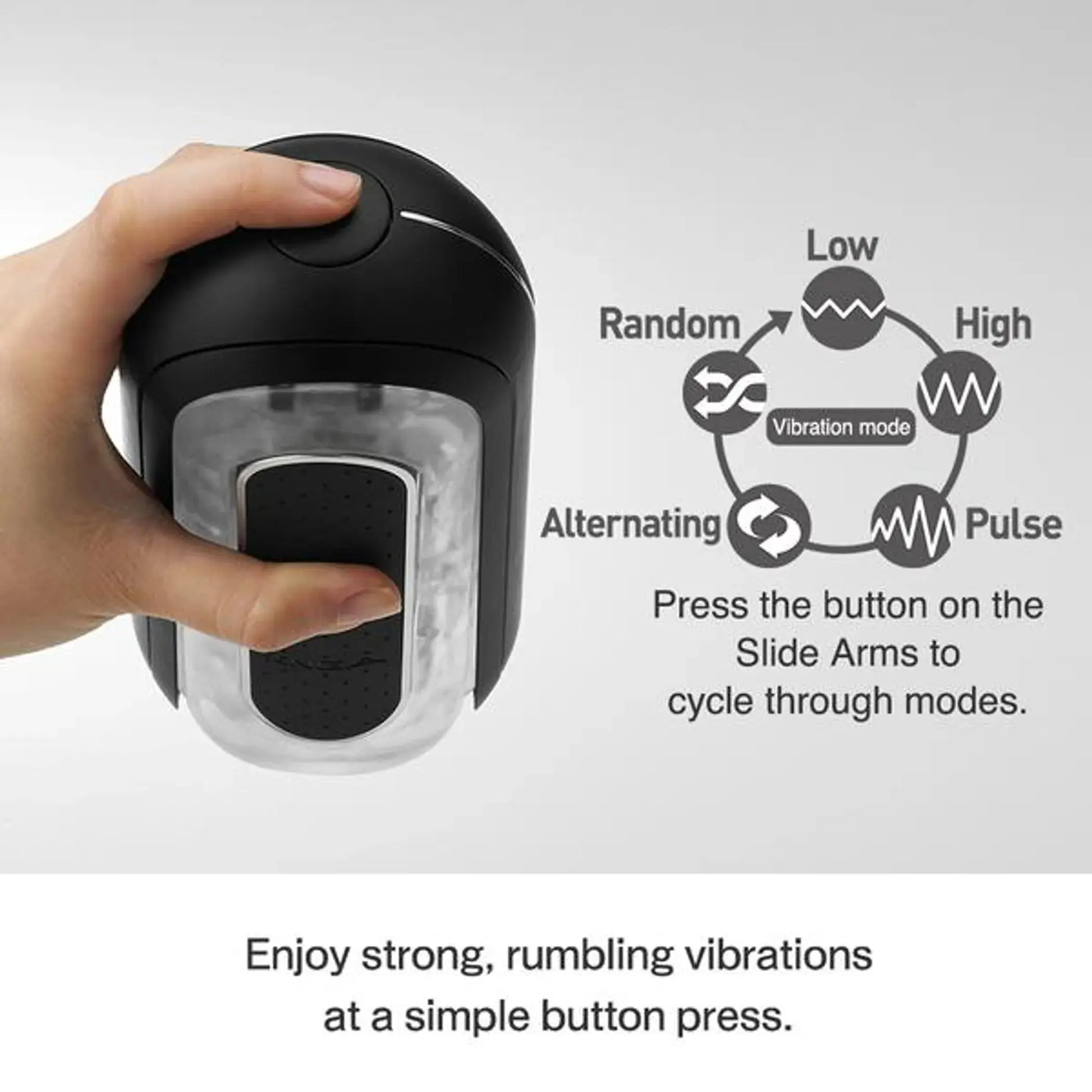 FLIP ZERO ELECTRONIC VIBRATION BLACK (NET) TENGA