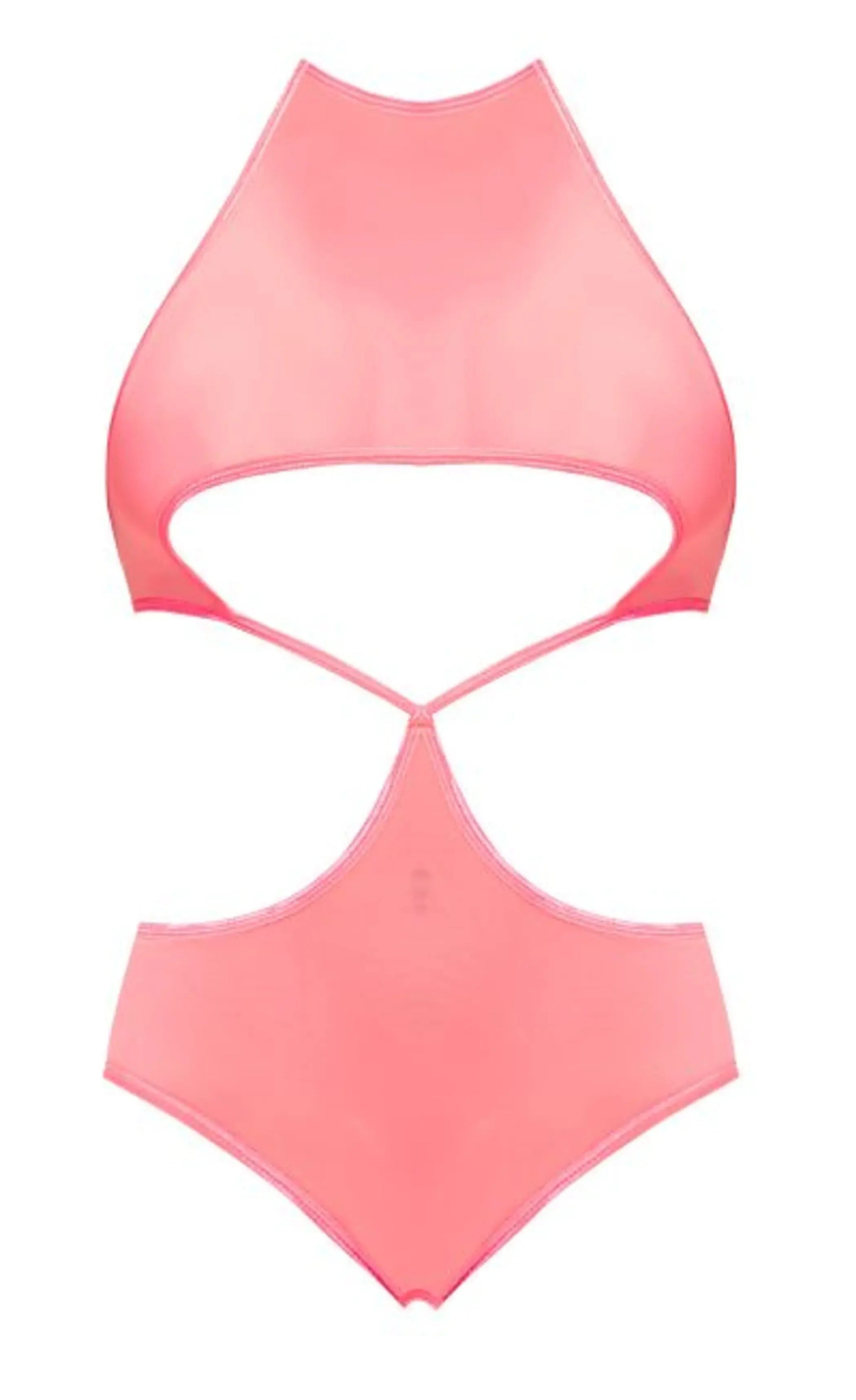 FOREVER MESH UNDERBOOB TEDDY CORAL 2XL Magic Silk Lingerie