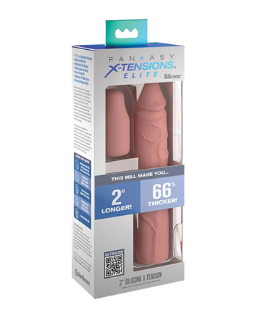 FANTASY X-TENSIONS ELITE 8IN SLEEVE W/ 2IN PLUG LIGHT Pipedream Products