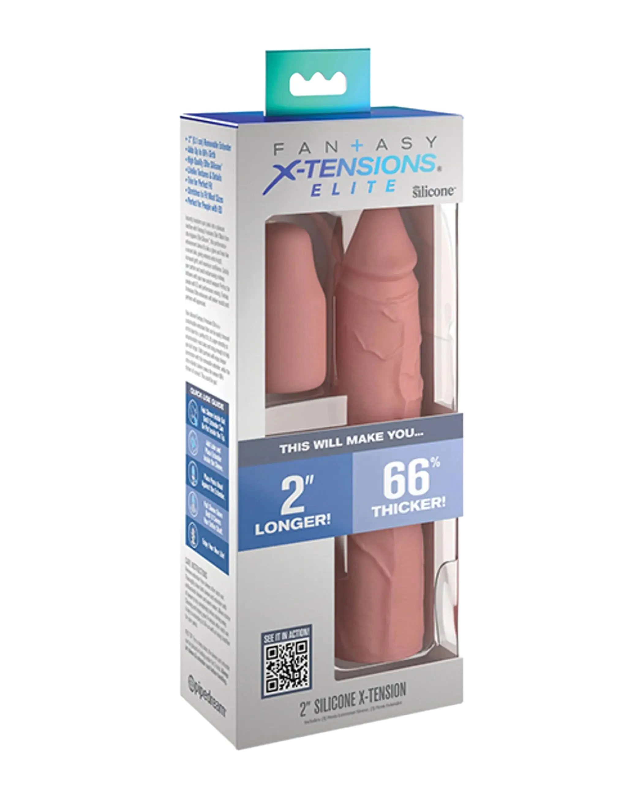 FANTASY X-TENSIONS ELITE 8IN SLEEVE W/ 2IN PLUG LIGHT Pipedream Products