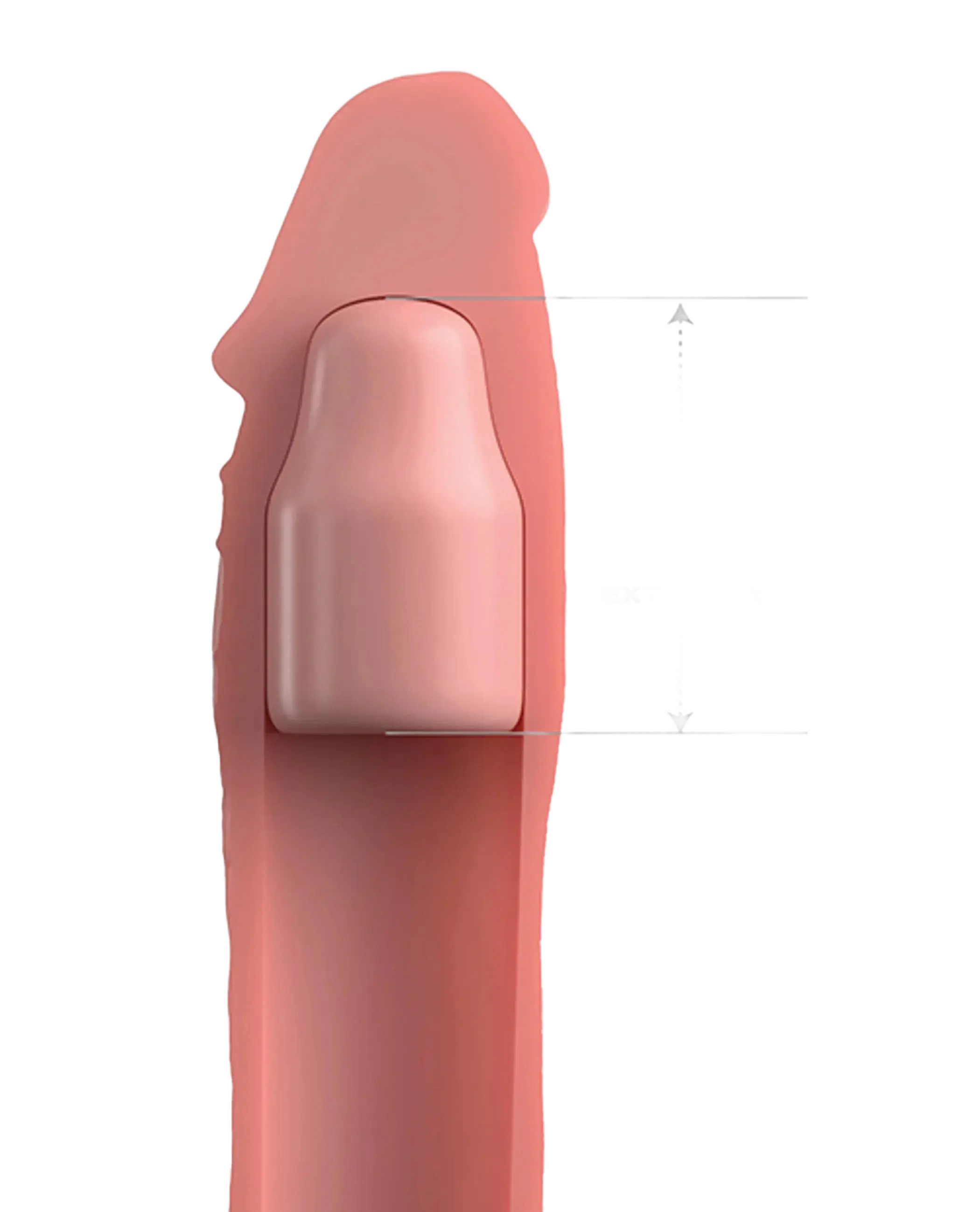 FANTASY X-TENSIONS ELITE 8IN SLEEVE W/ 2IN PLUG LIGHT Pipedream Products