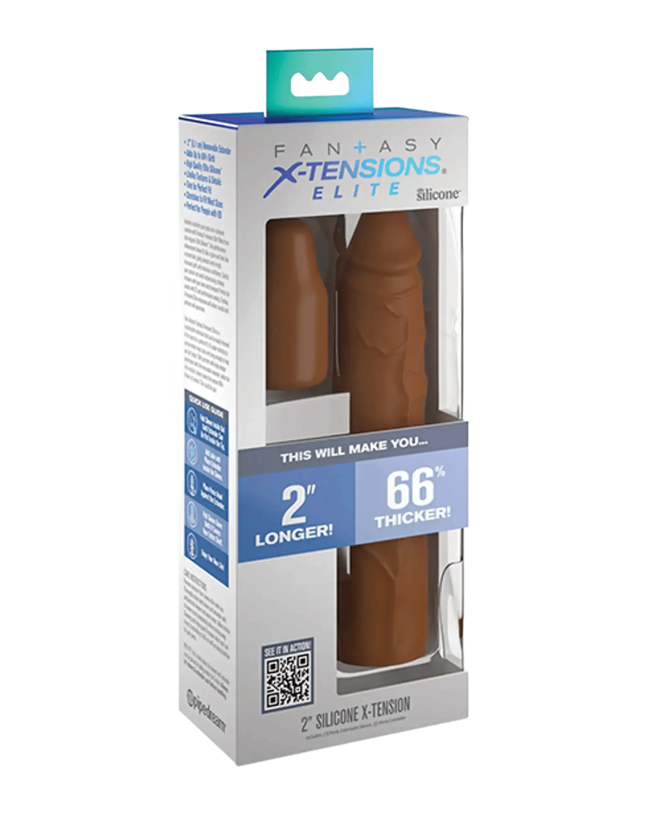 FANTASY X-TENSIONS ELITE 8IN SLEEVE W/ 2IN PLUG TAN Pipedream Products