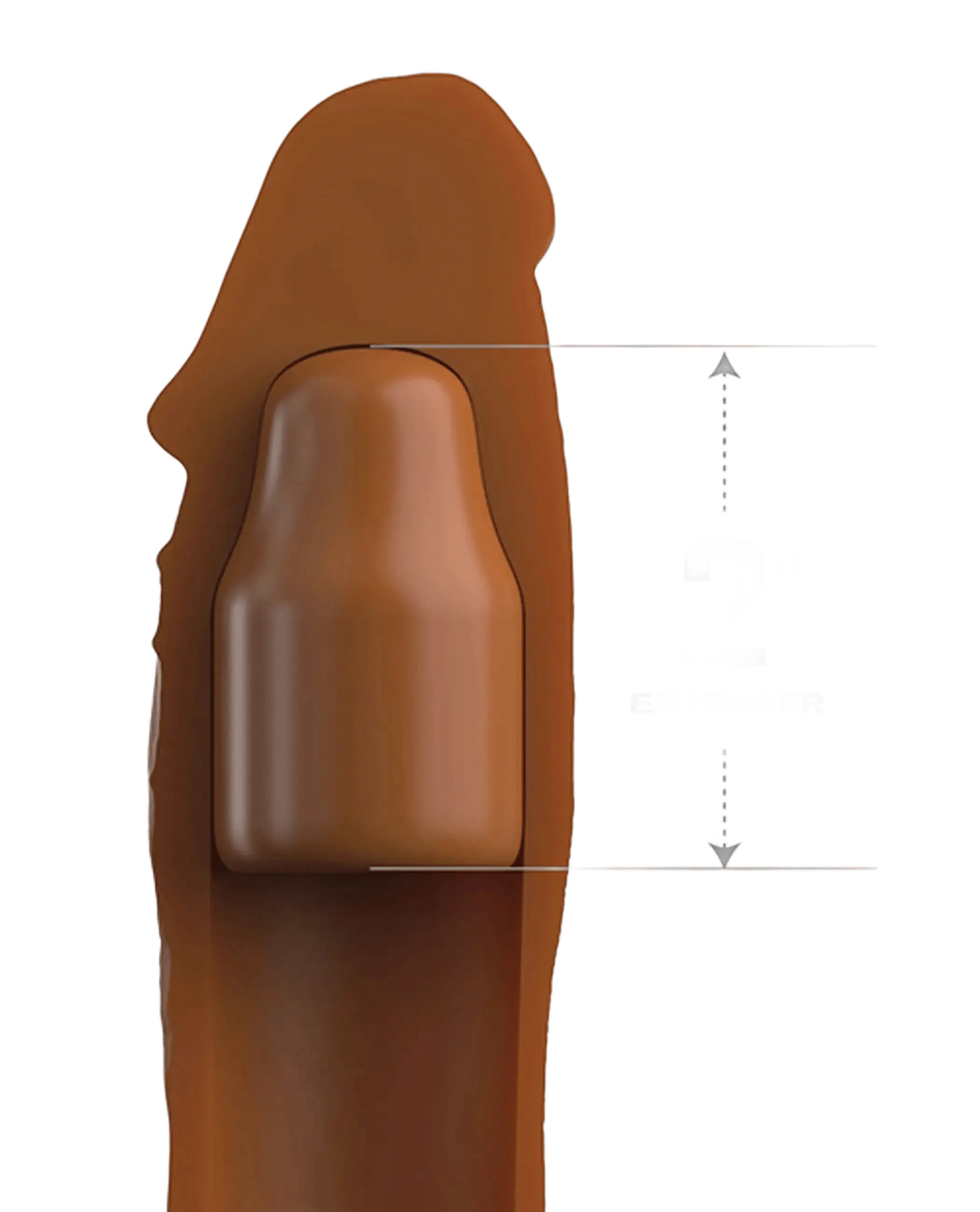 FANTASY X-TENSIONS ELITE 8IN SLEEVE W/ 2IN PLUG TAN Pipedream Products