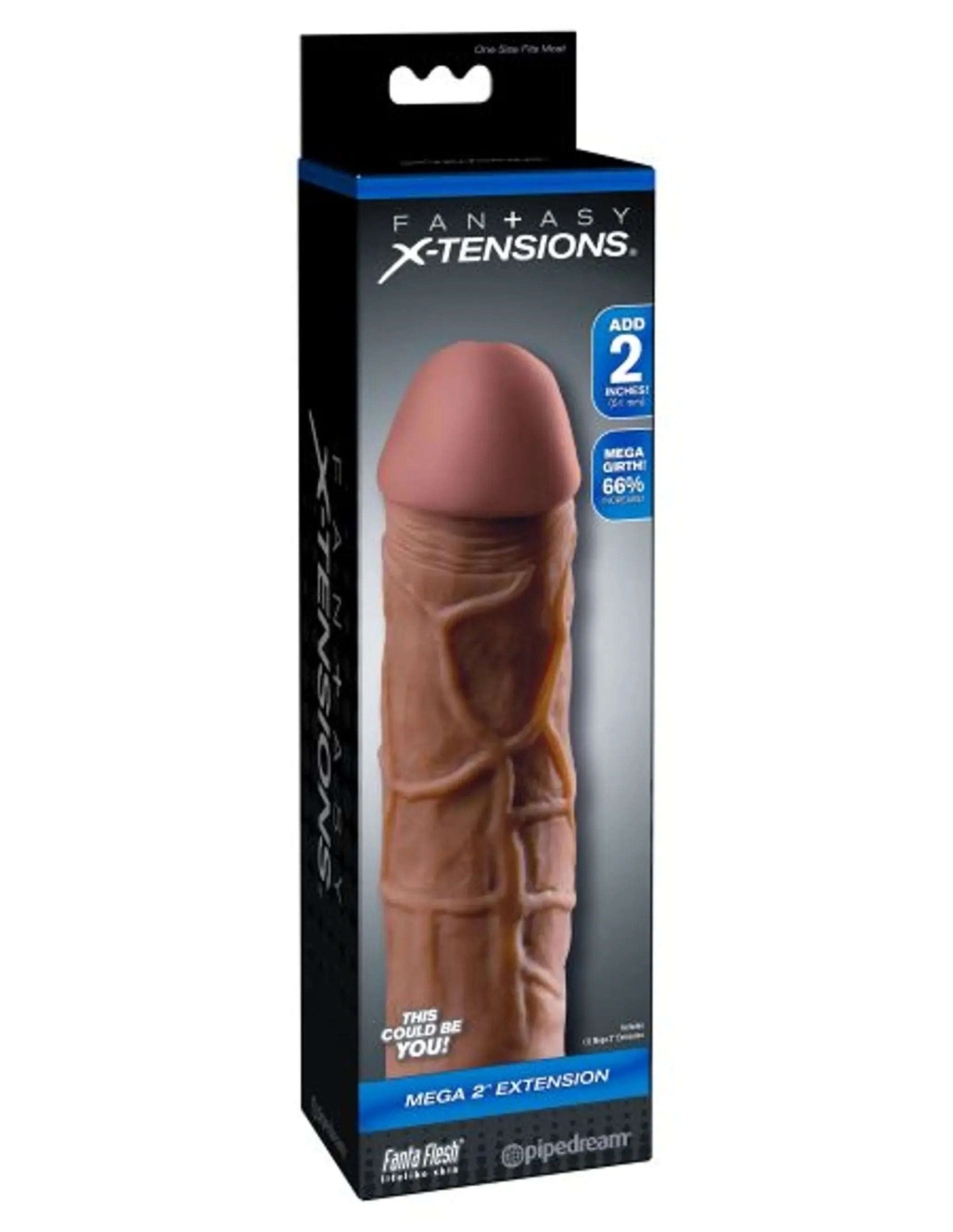 Fantasy X-Tensions Mega Extension 2" - Brown Pipedream Products