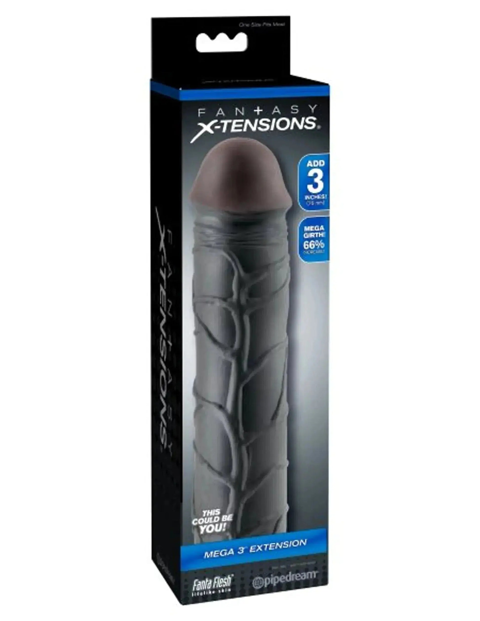 Fantasy X-Tensions Mega Extension 3in Black Pipedream Products
