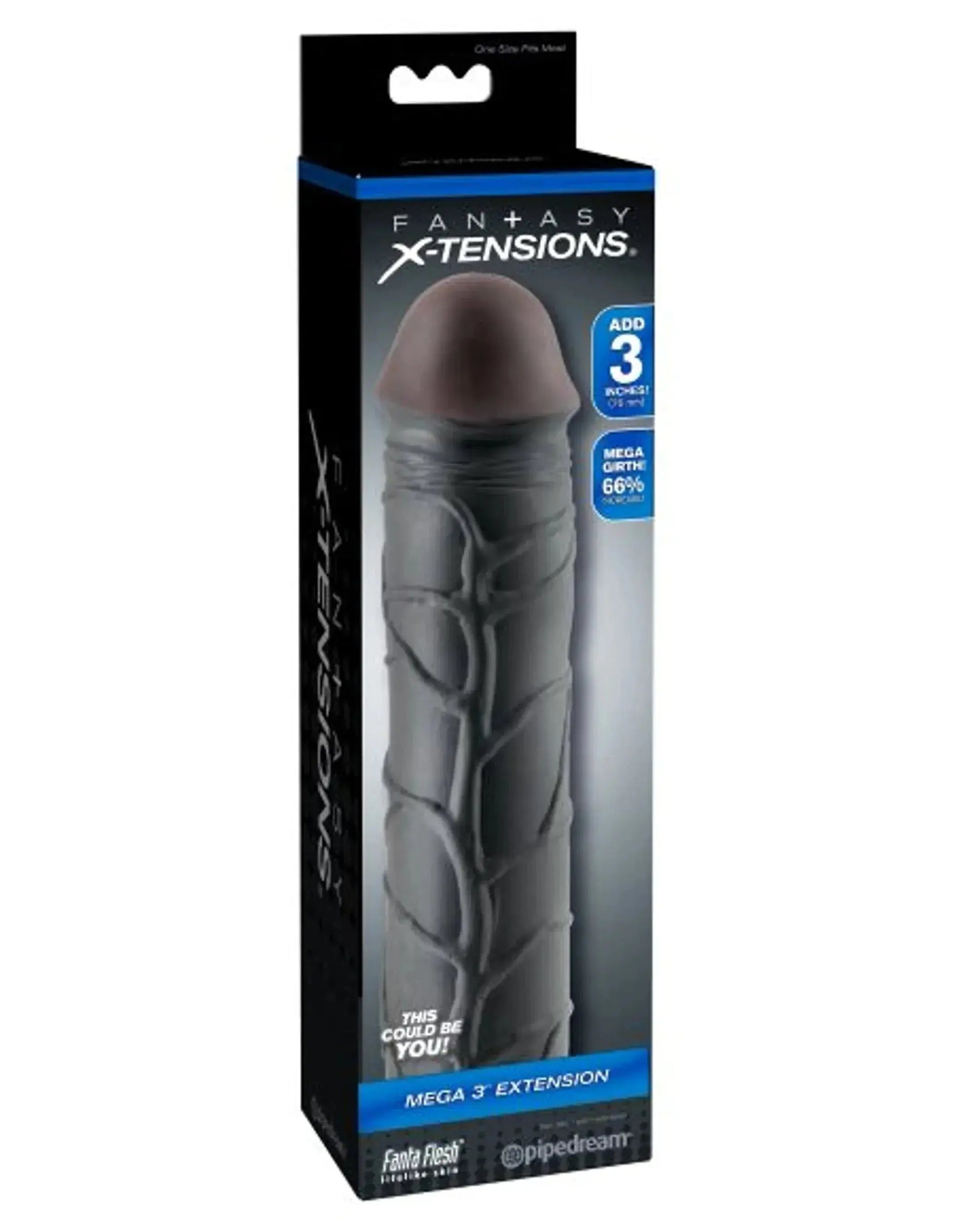 Fantasy X-Tensions Mega Extension 3in Black Pipedream Products