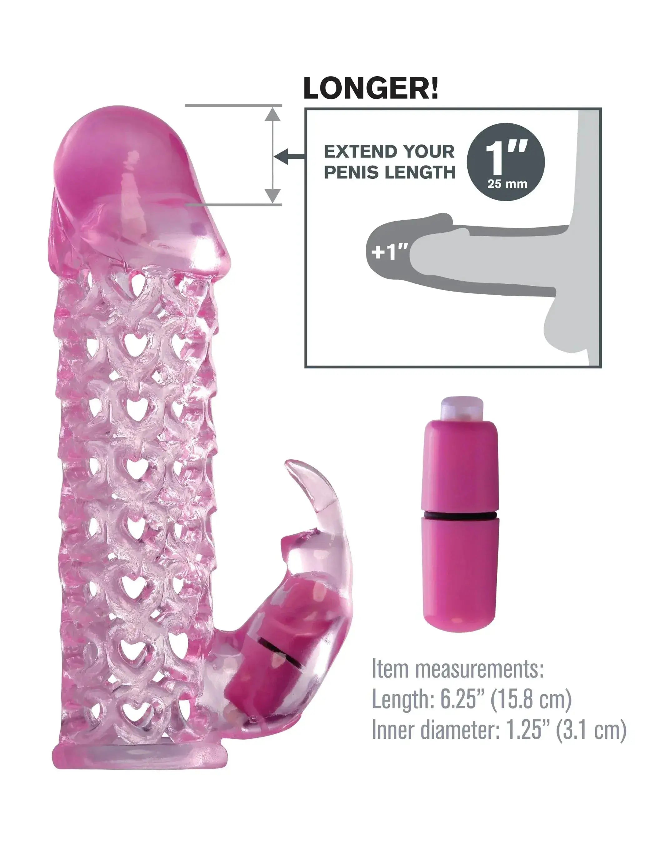 Fantasy X-Tensions Vibrating Couples Cage, Pink Pipedream Products