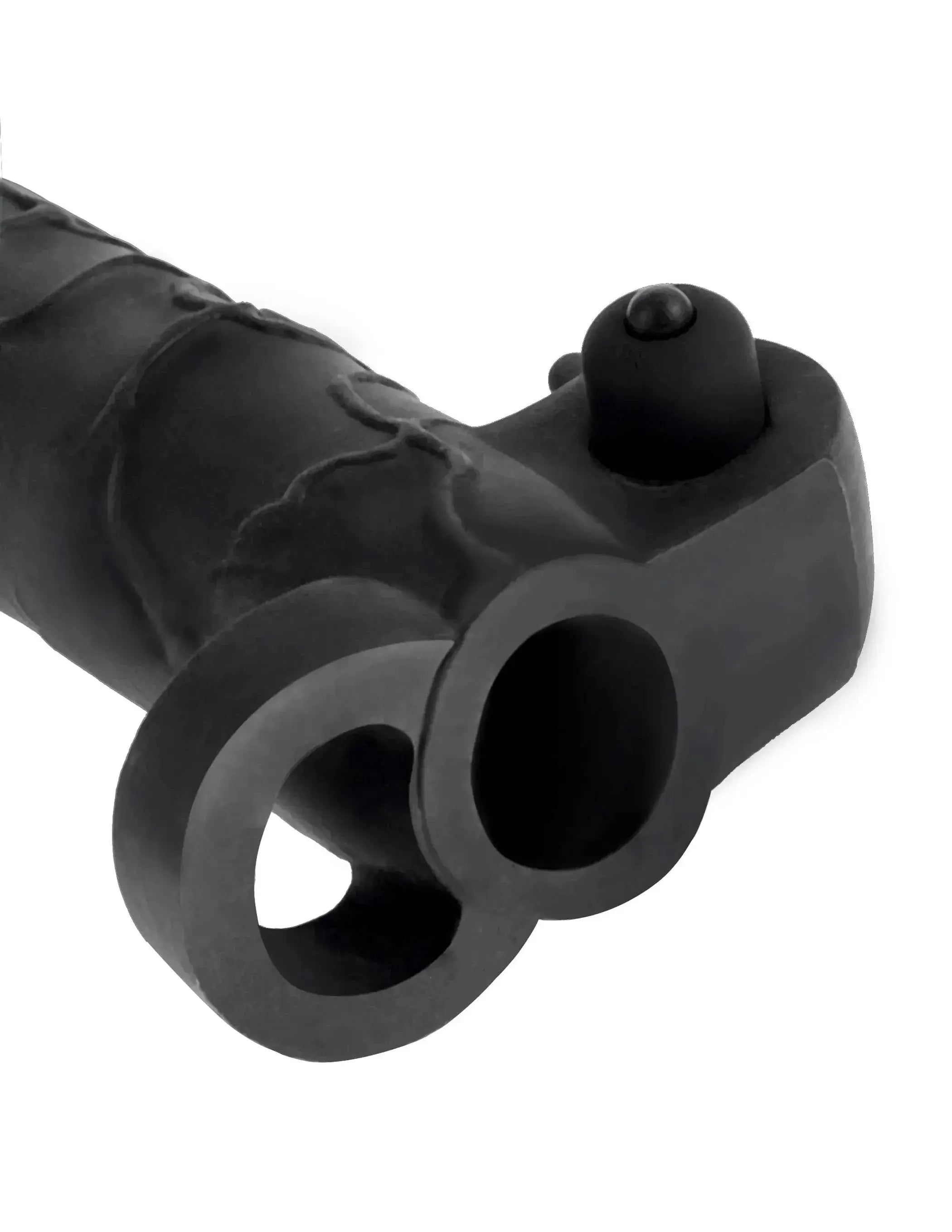 Fantasy X-Tensions Vibrating Real Feel Extension - Black Pipedream Products