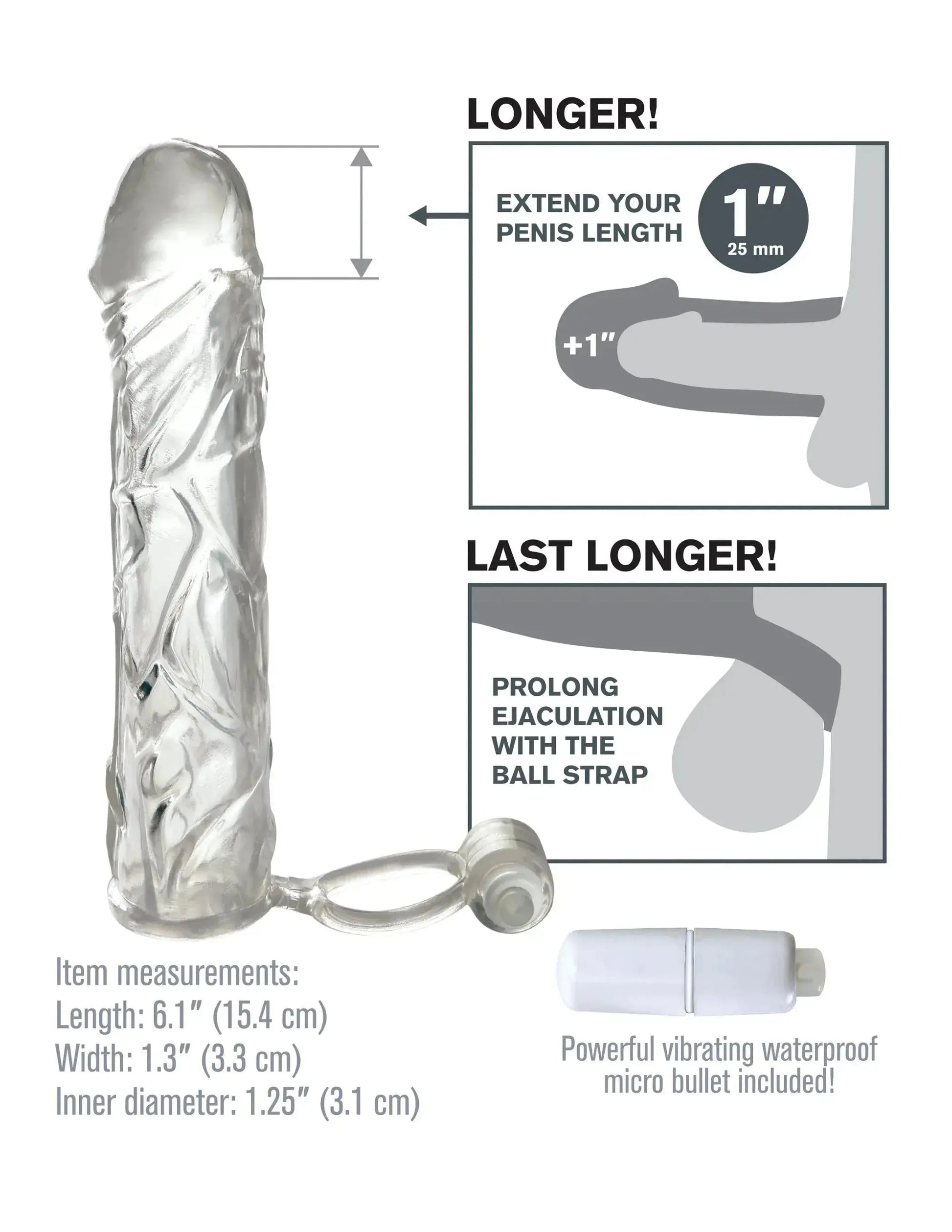 Fantasy X-Tensions Vibrating Sleeve Pipedream Products
