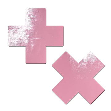 Faux Latex Baby Pink X Pasties Pastease