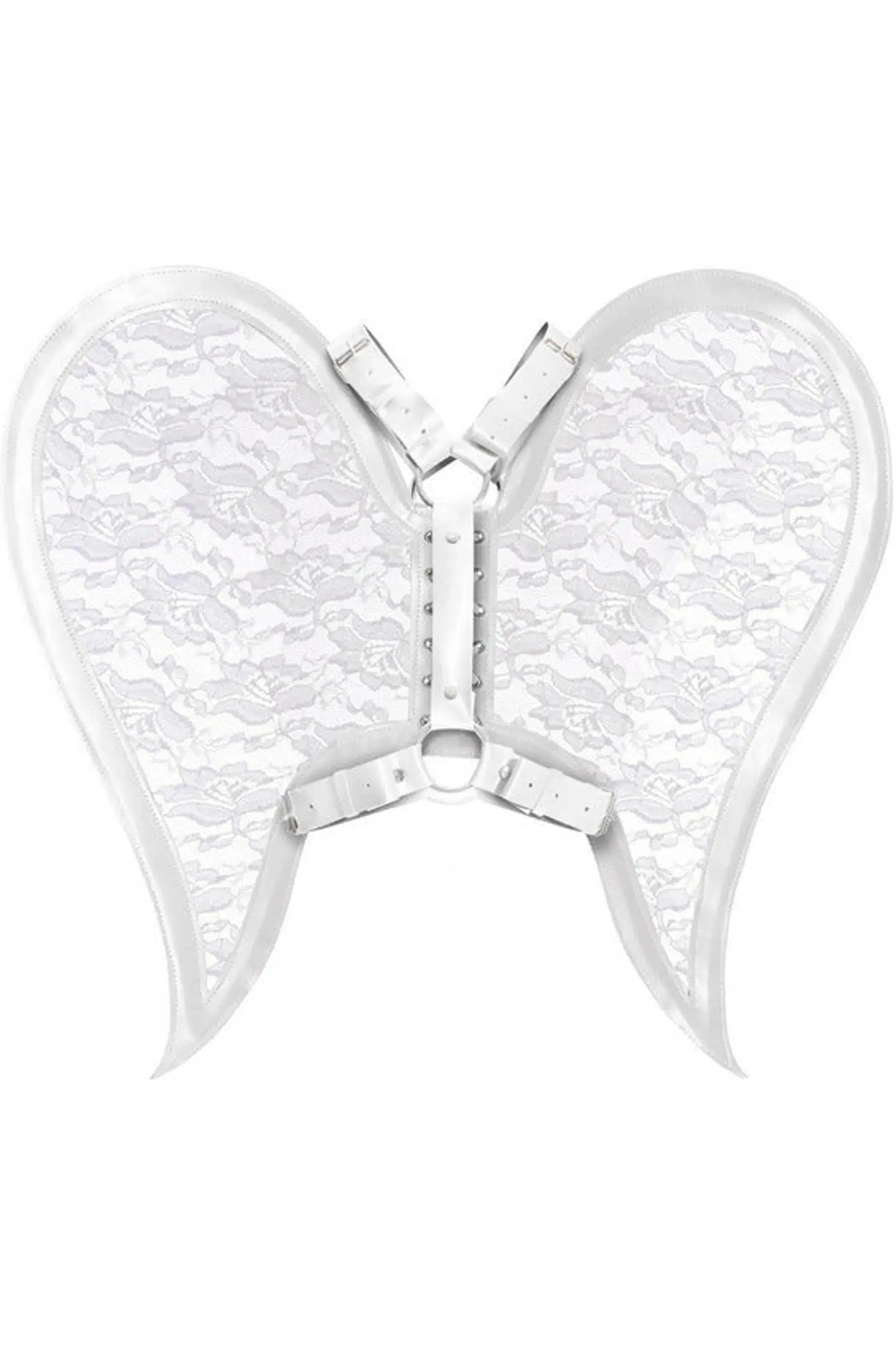 Faux Leather and Lace Angel Wing Body Harness Daisy Corsets