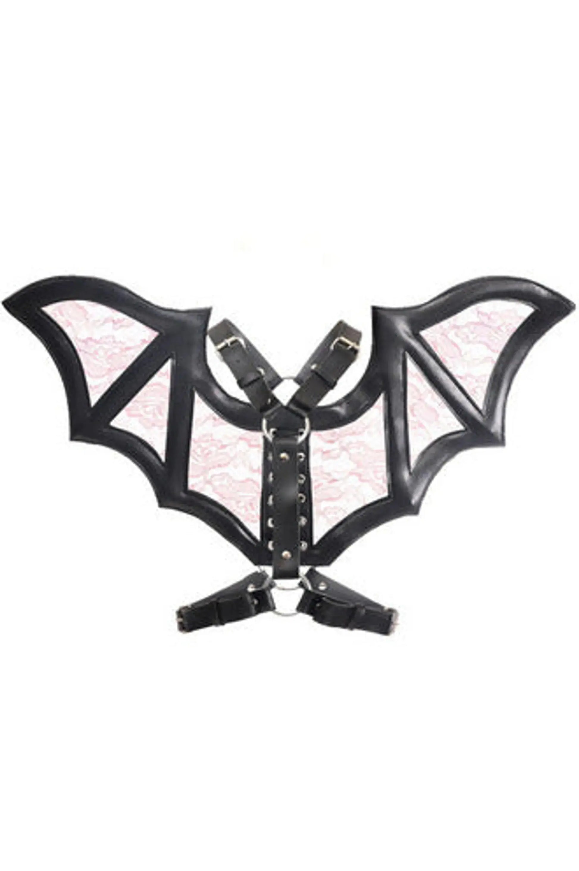 Faux Leather and Lace Wing Harness Daisy Corsets