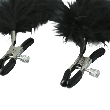 SEX & MISCHIEF FEATHERED NIPPLE CLAMPS Sport Sheets