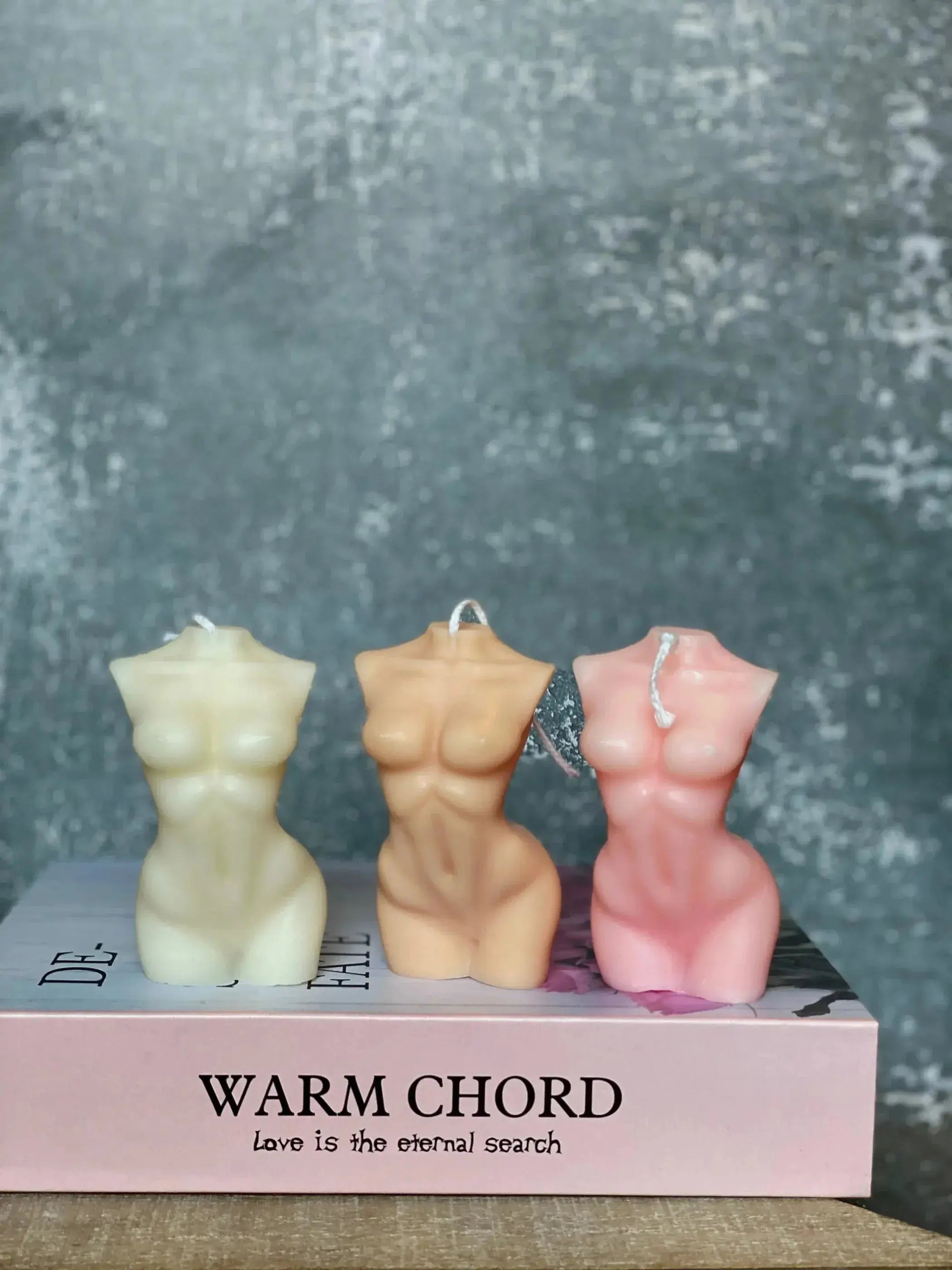 Female Body Sculpture Soy Wax Scented Candle AmberLane
