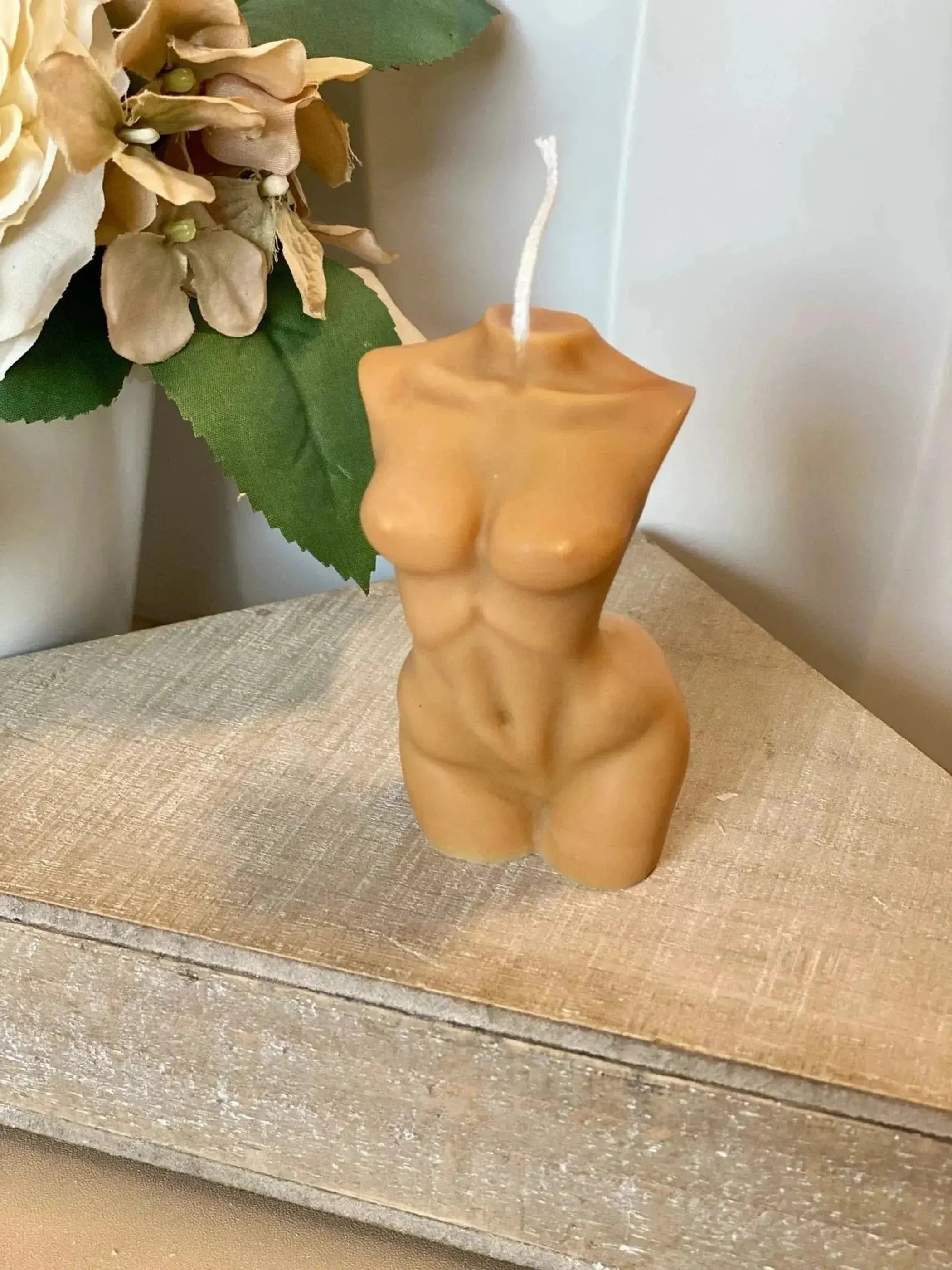 Female Body Sculpture Soy Wax Scented Candle AmberLane