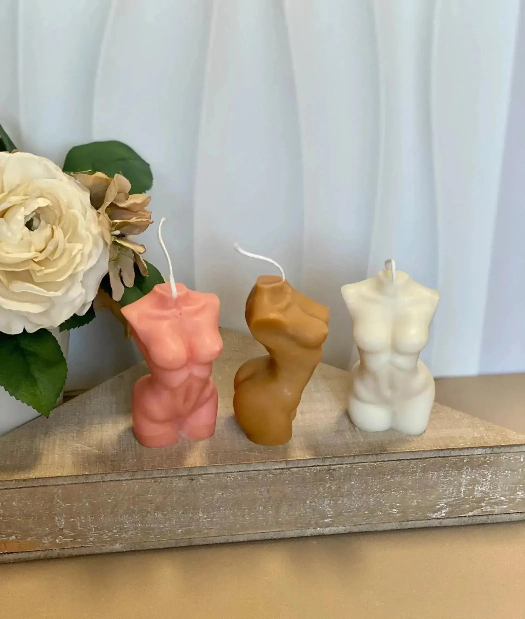 Female Body Sculpture Soy Wax Scented Candle AmberLane