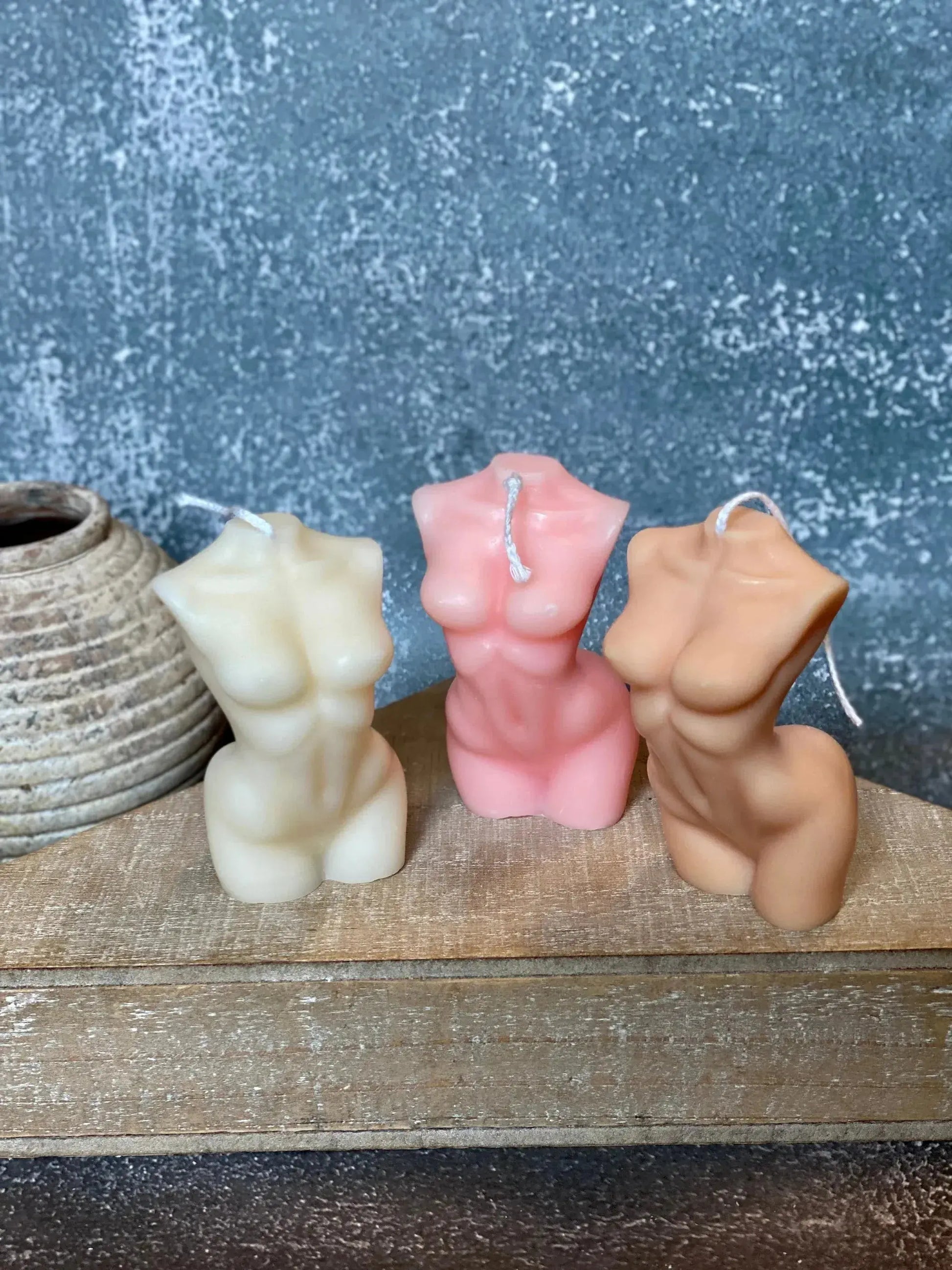 Female Body Sculpture Soy Wax Scented Candle AmberLane