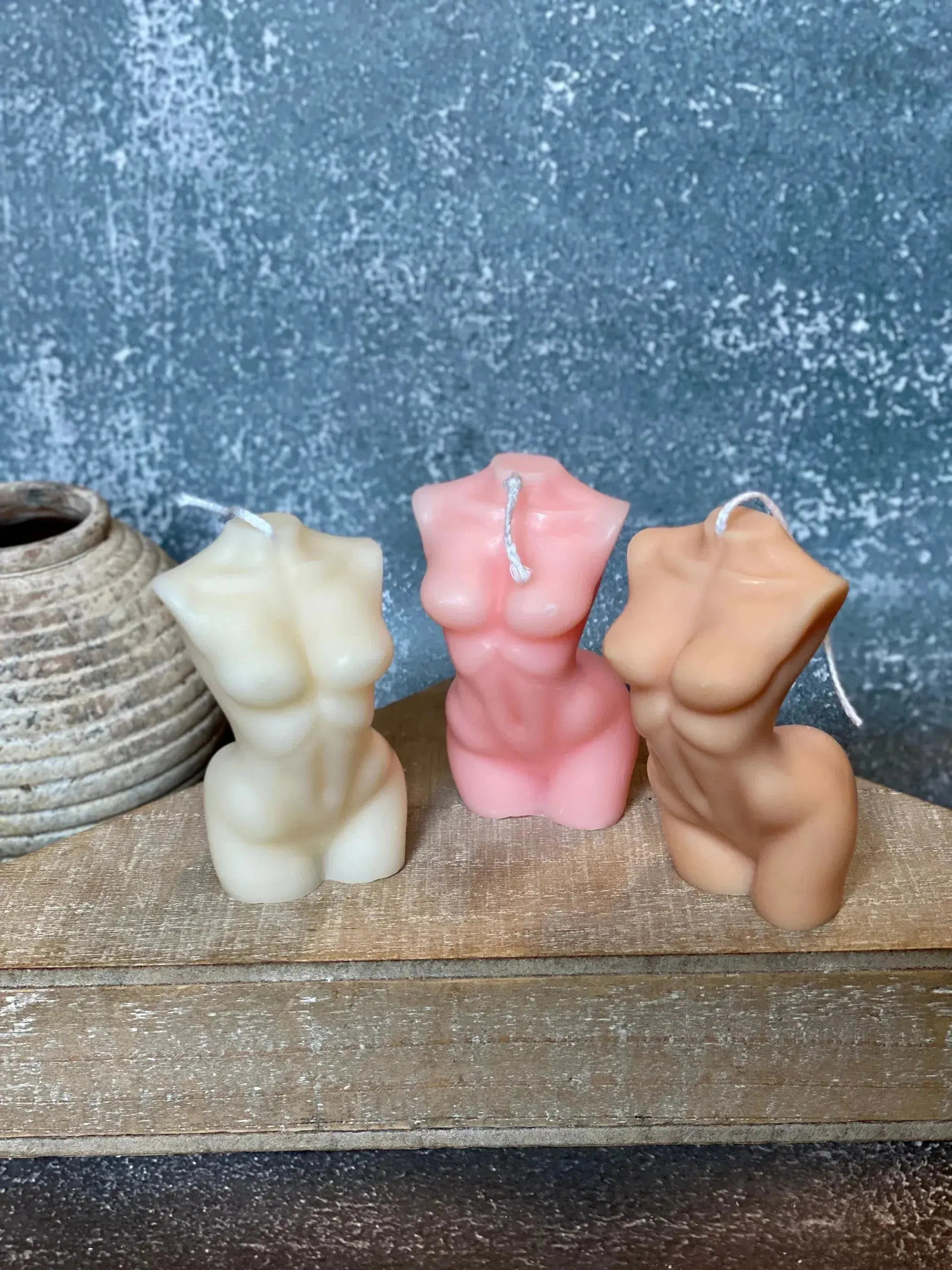 Female Body Sculpture Soy Wax Scented Candle AmberLane