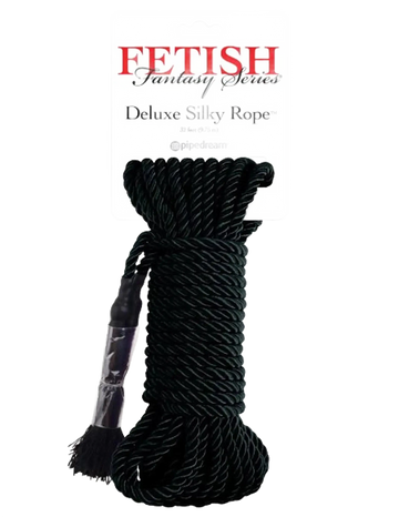 FETISH FANTASY SERIES DELUXE SILK ROPE BLACK Pipedream Products