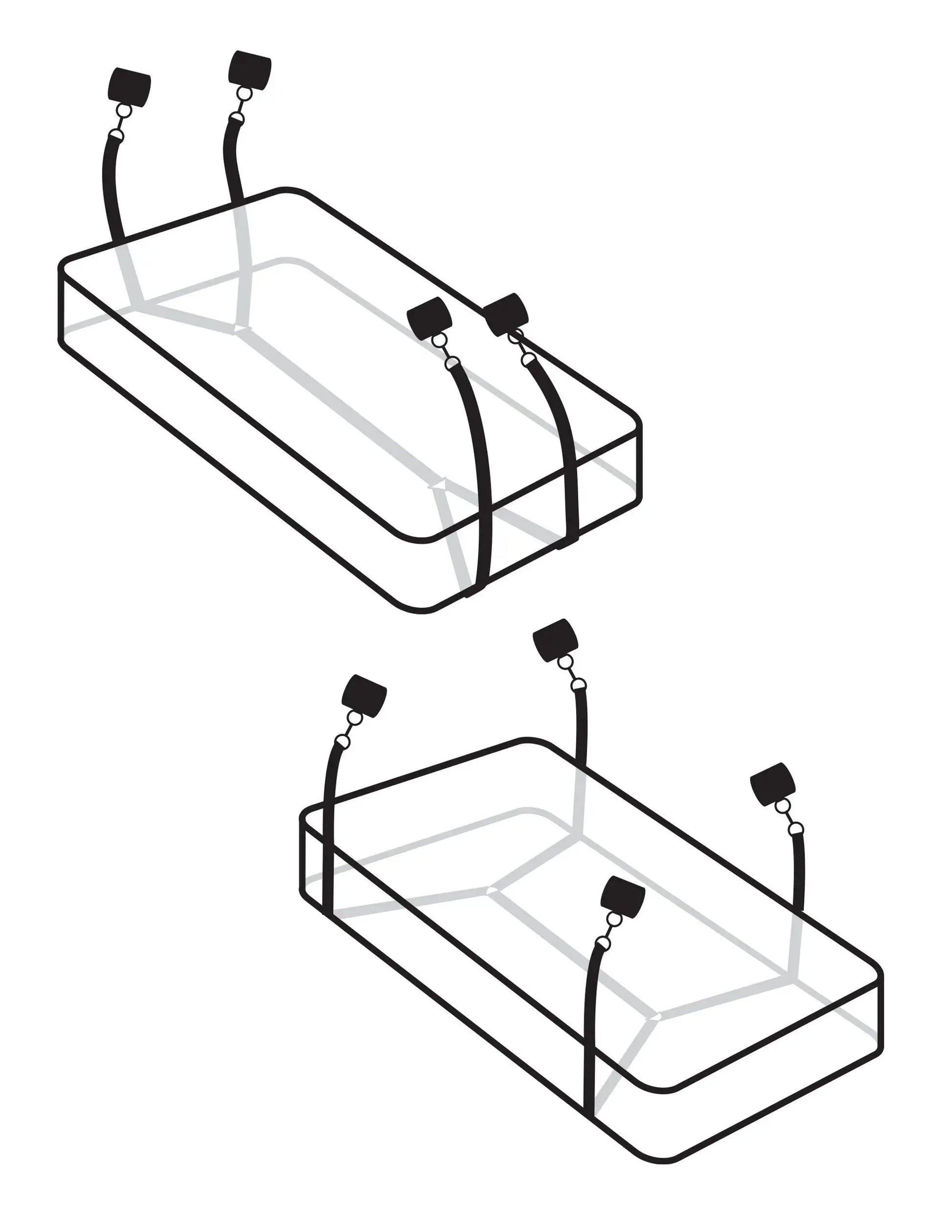 Fetish Fantasy Limited Edition Wraparound Mattress Restraints Pipedream Products