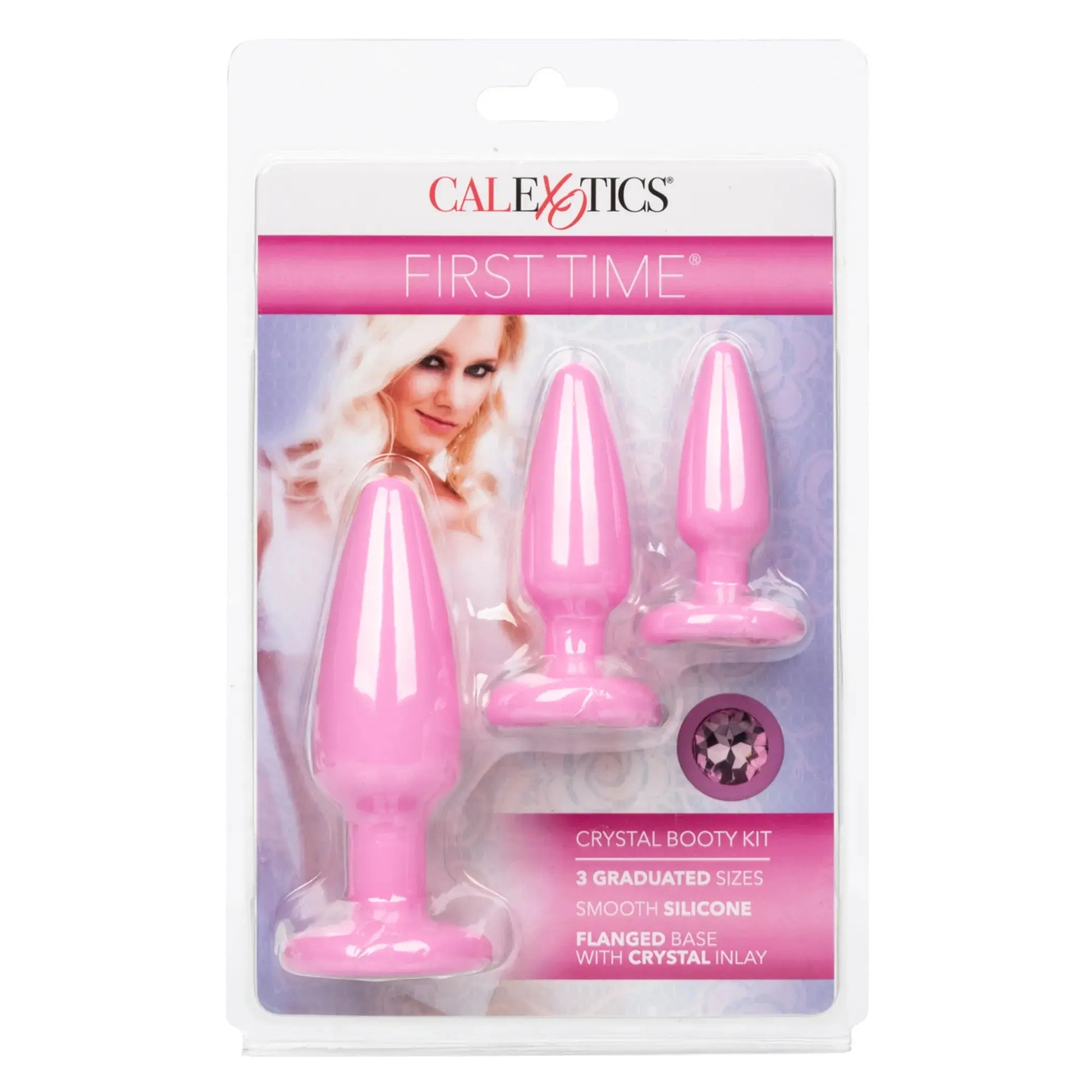 First Time Crystal Booty Kit Pink California Exotic Novelties