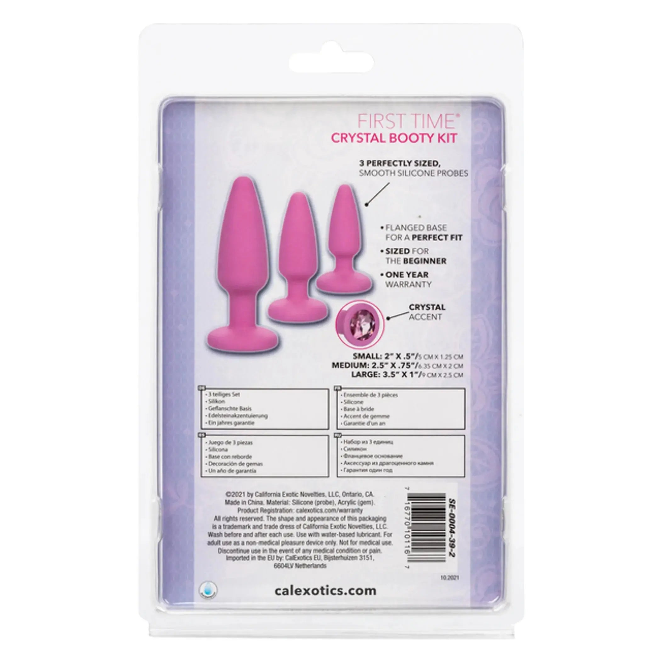First Time Crystal Booty Kit Pink California Exotic Novelties