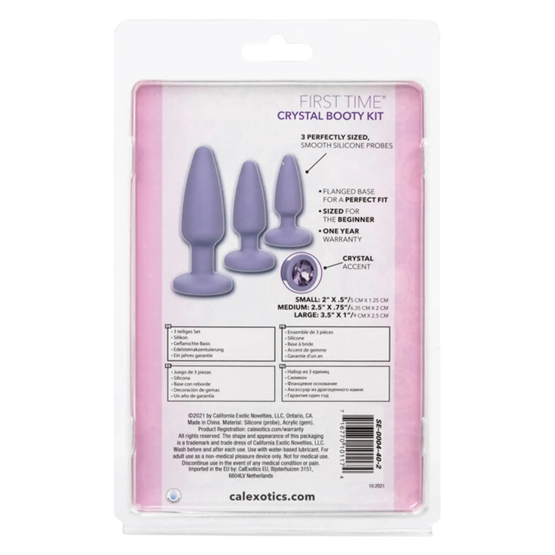 First Time Crystal Booty Kit Purple California Exotic Novelties