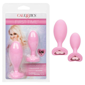 First Time Love Crystal Booty Duo Pink California Exotic Novelties