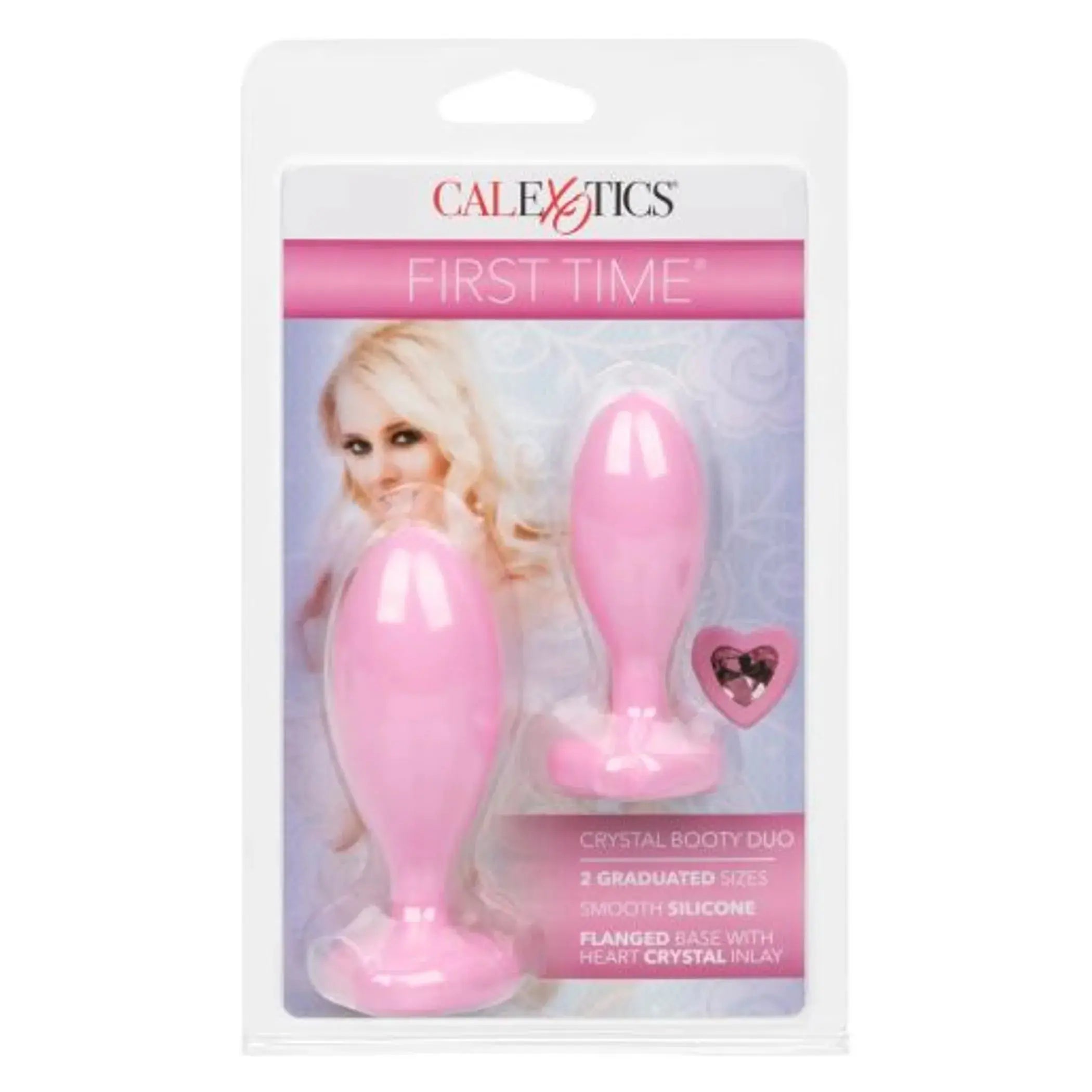 First Time Love Crystal Booty Duo Pink California Exotic Novelties