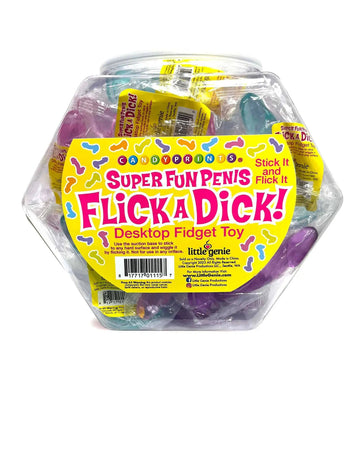 Flick a Dick Fidget Toy 24-Piece Fishbowl Little Genie
