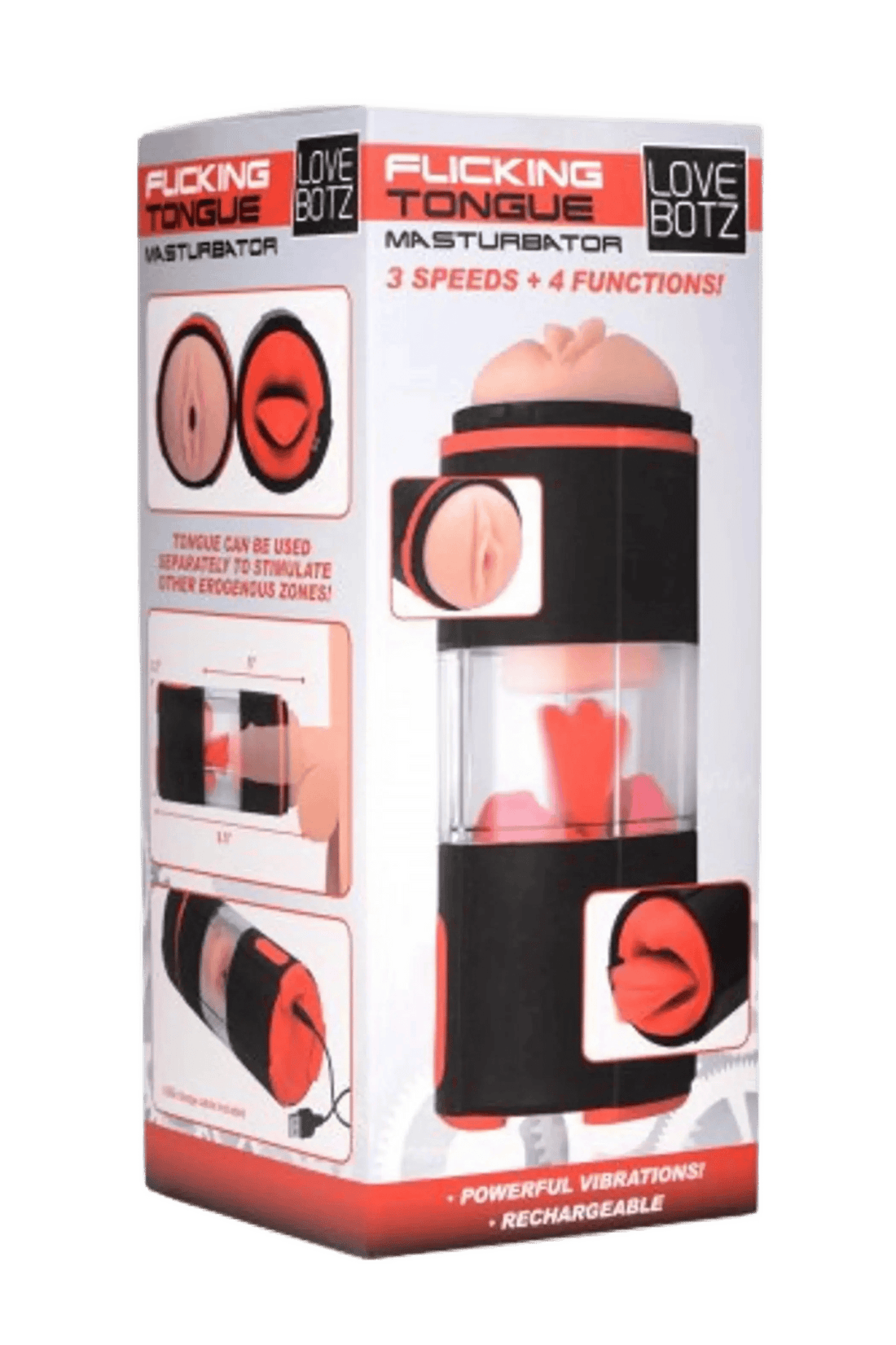 LOVEBOTZ FLICKING TONGUE MASTURBATOR XR Brands