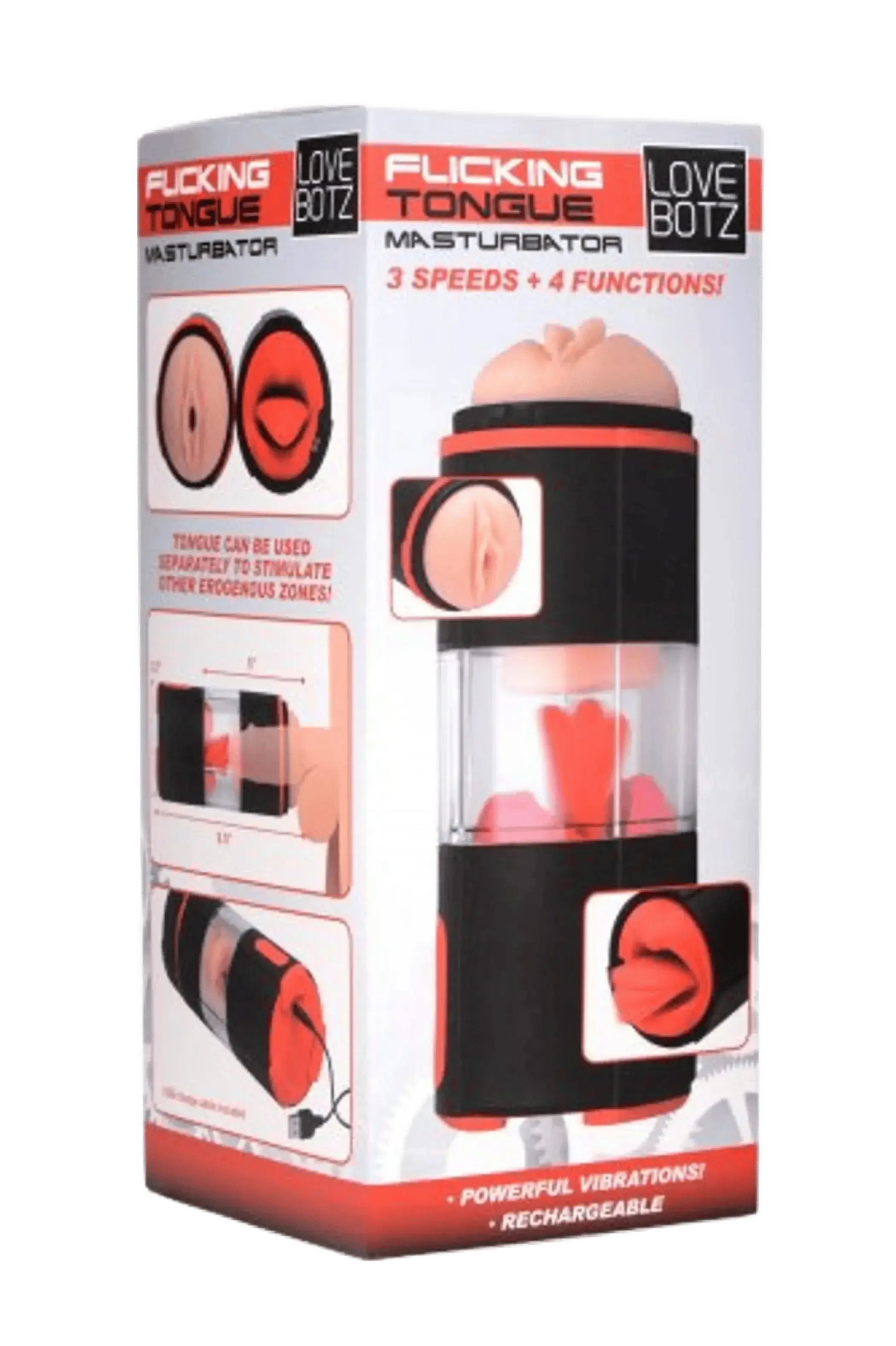 LOVEBOTZ FLICKING TONGUE MASTURBATOR XR Brands