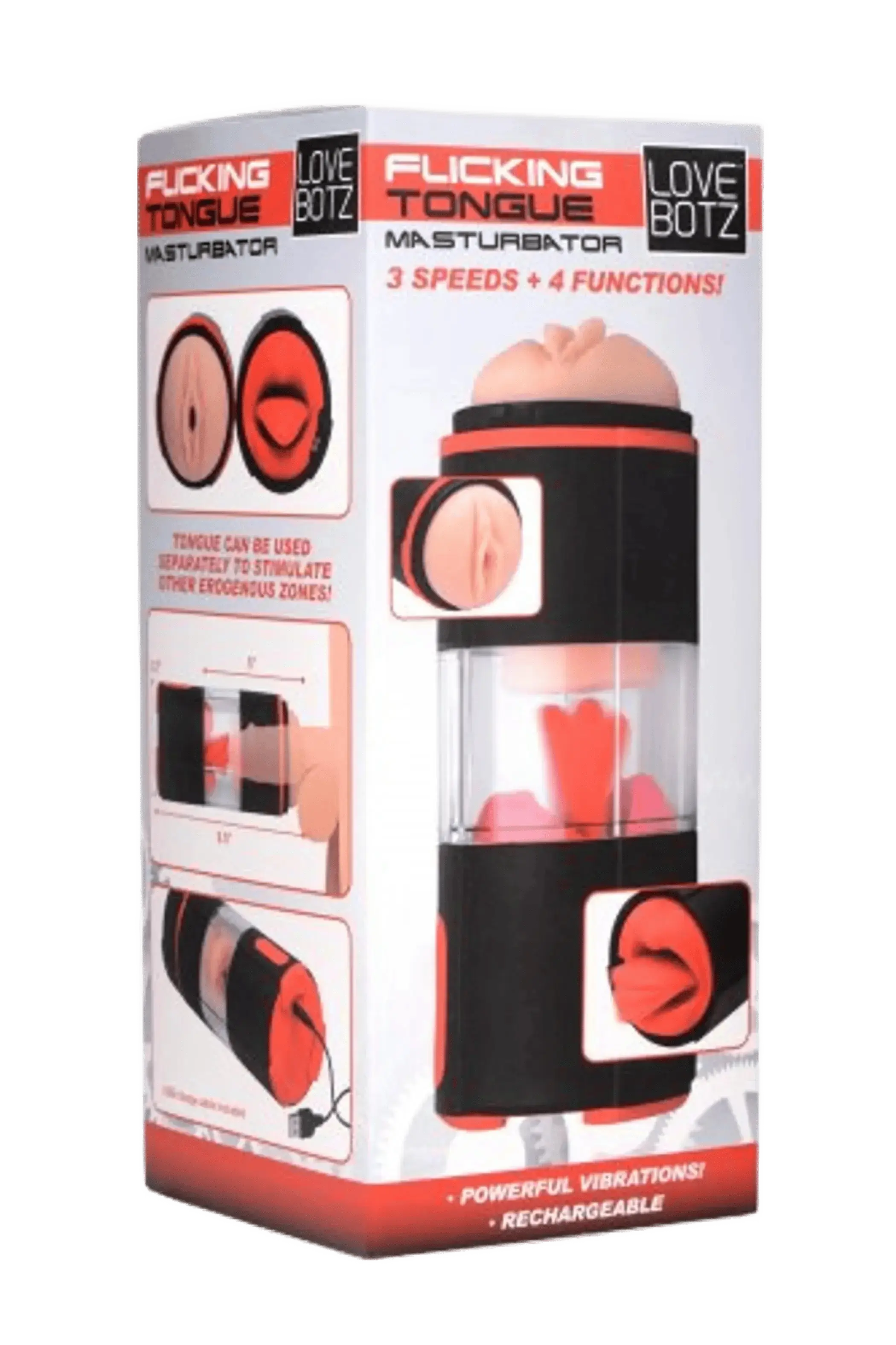 LOVEBOTZ FLICKING TONGUE MASTURBATOR XR Brands