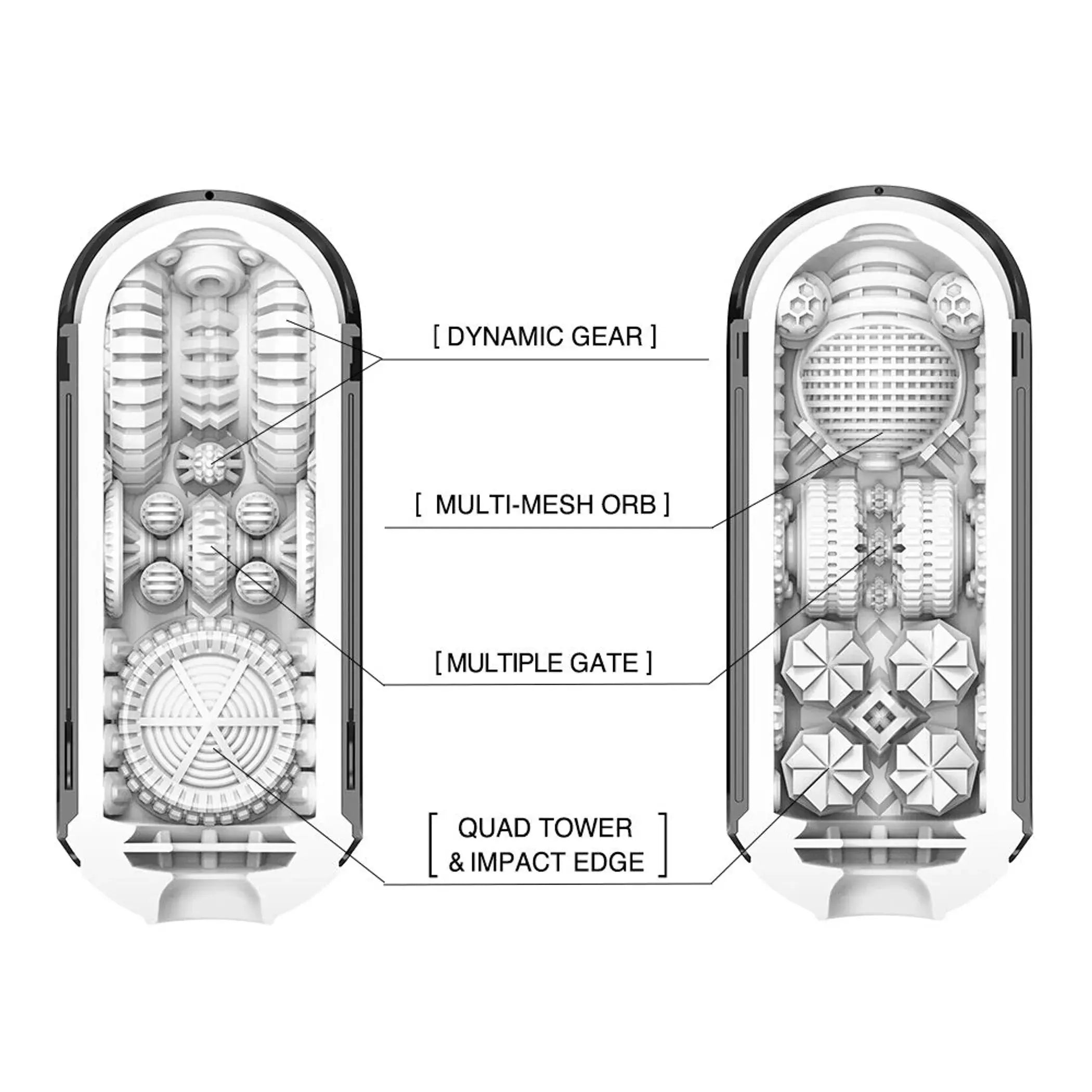 Flip Zero Gravity Black TENGA