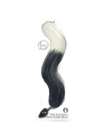 FOXY TAIL SILICONE BUTT PLUG GREY Icon Brands