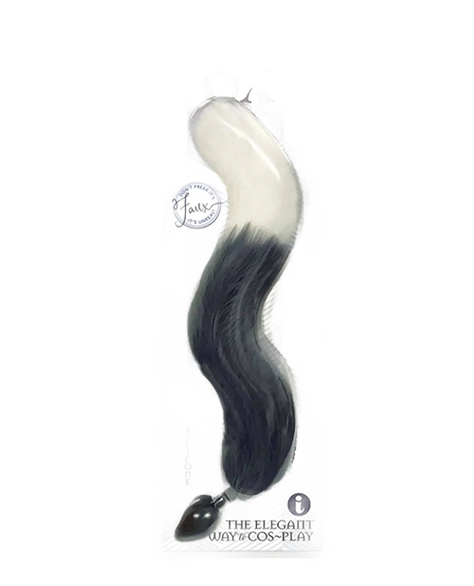 FOXY TAIL SILICONE BUTT PLUG GREY Icon Brands